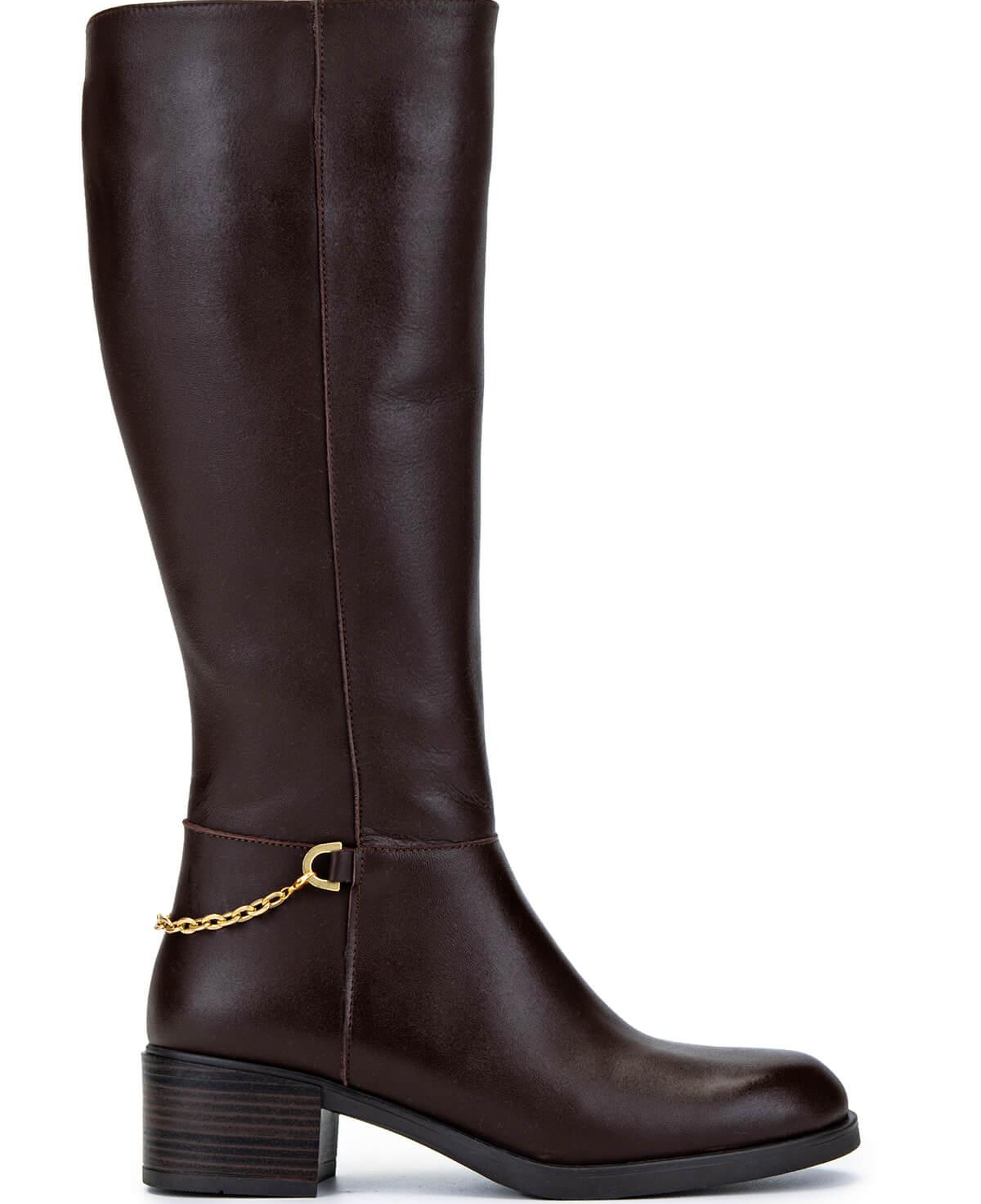 Tamer Tanca Kadın Hakiki Deri Kahverengi Klasik Çizme