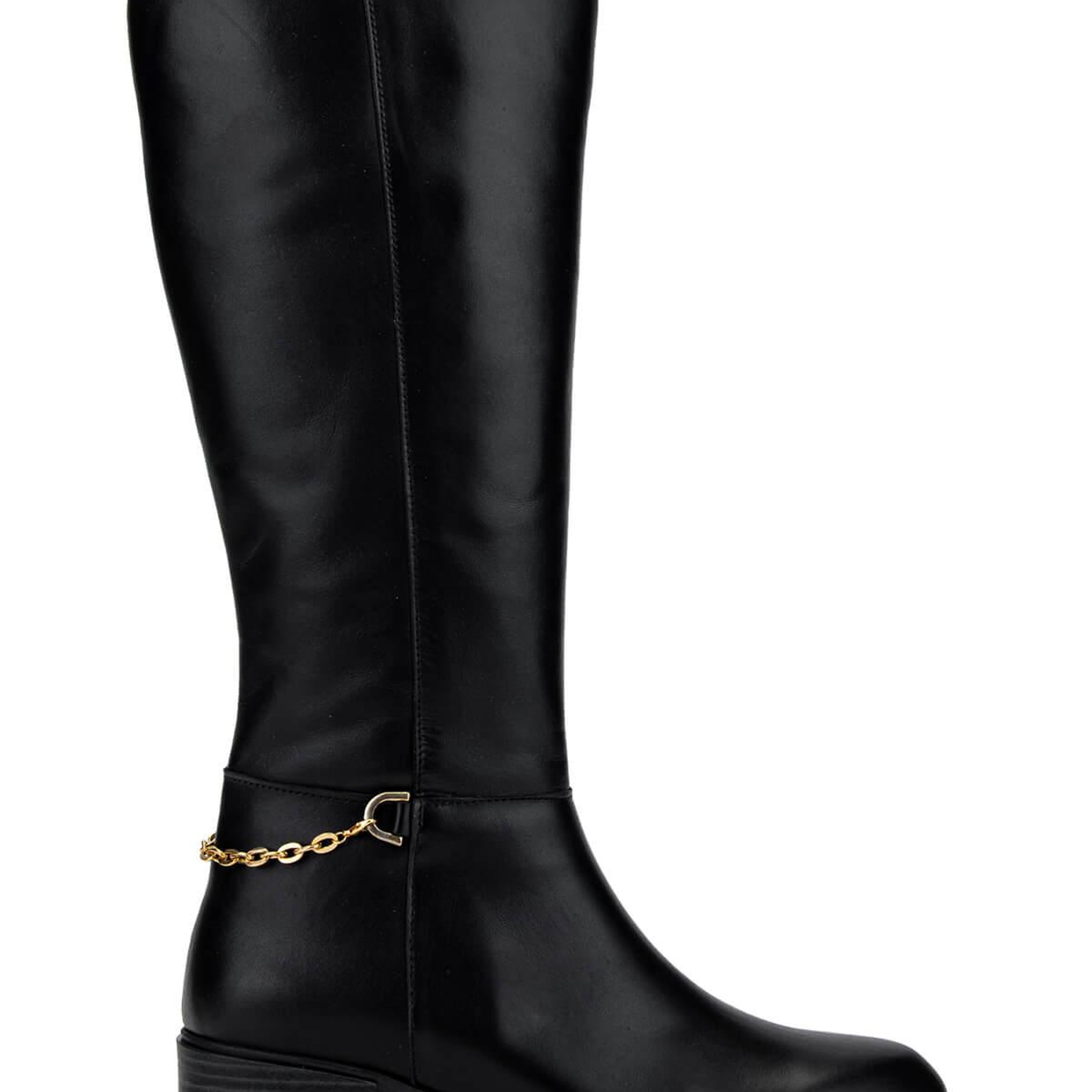 Tamer Tanca Kadın Hakiki Deri Siyah Deri Klasik Çizme