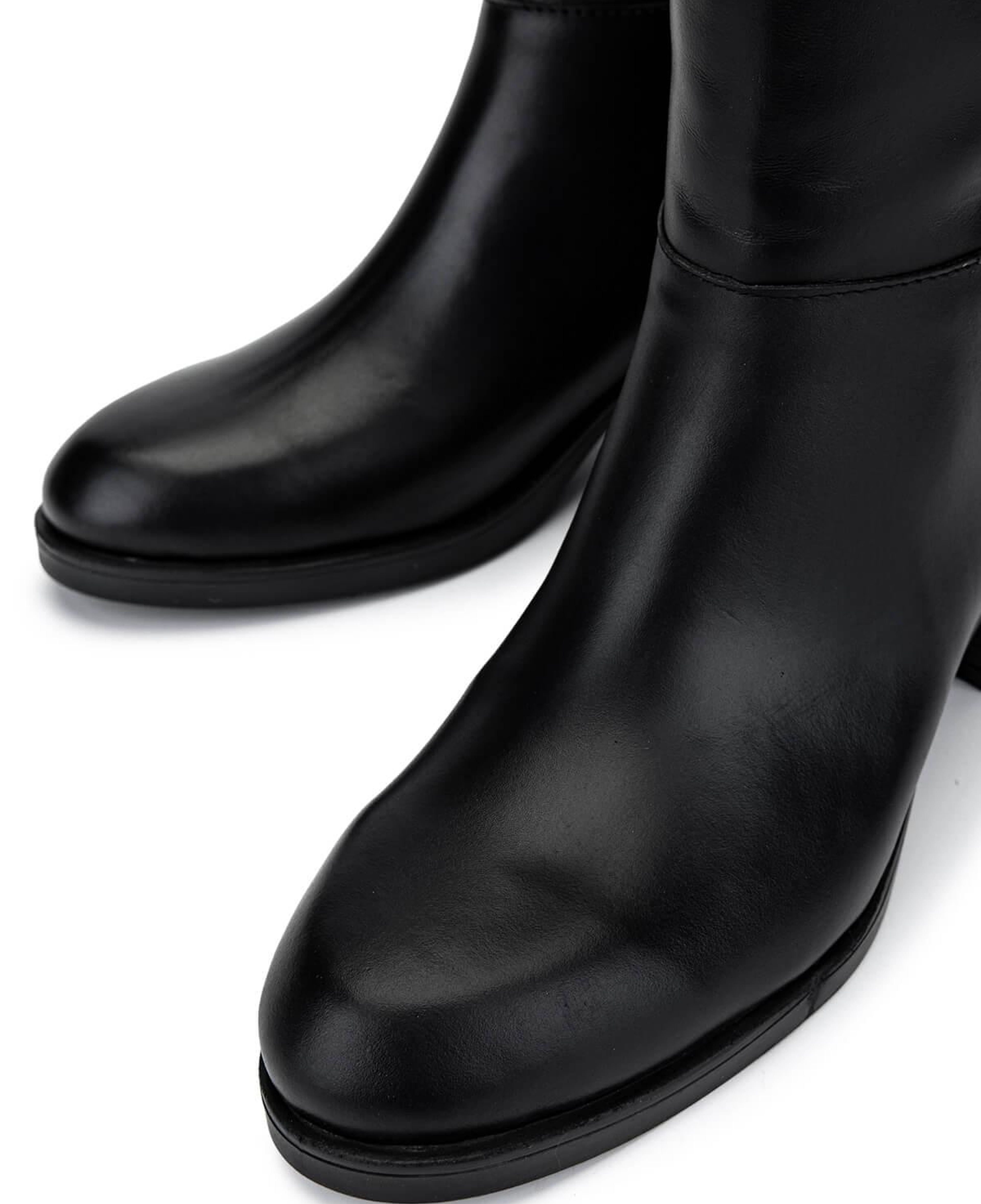 Tamer Tanca Kadın Hakiki Deri Siyah Deri Klasik Çizme