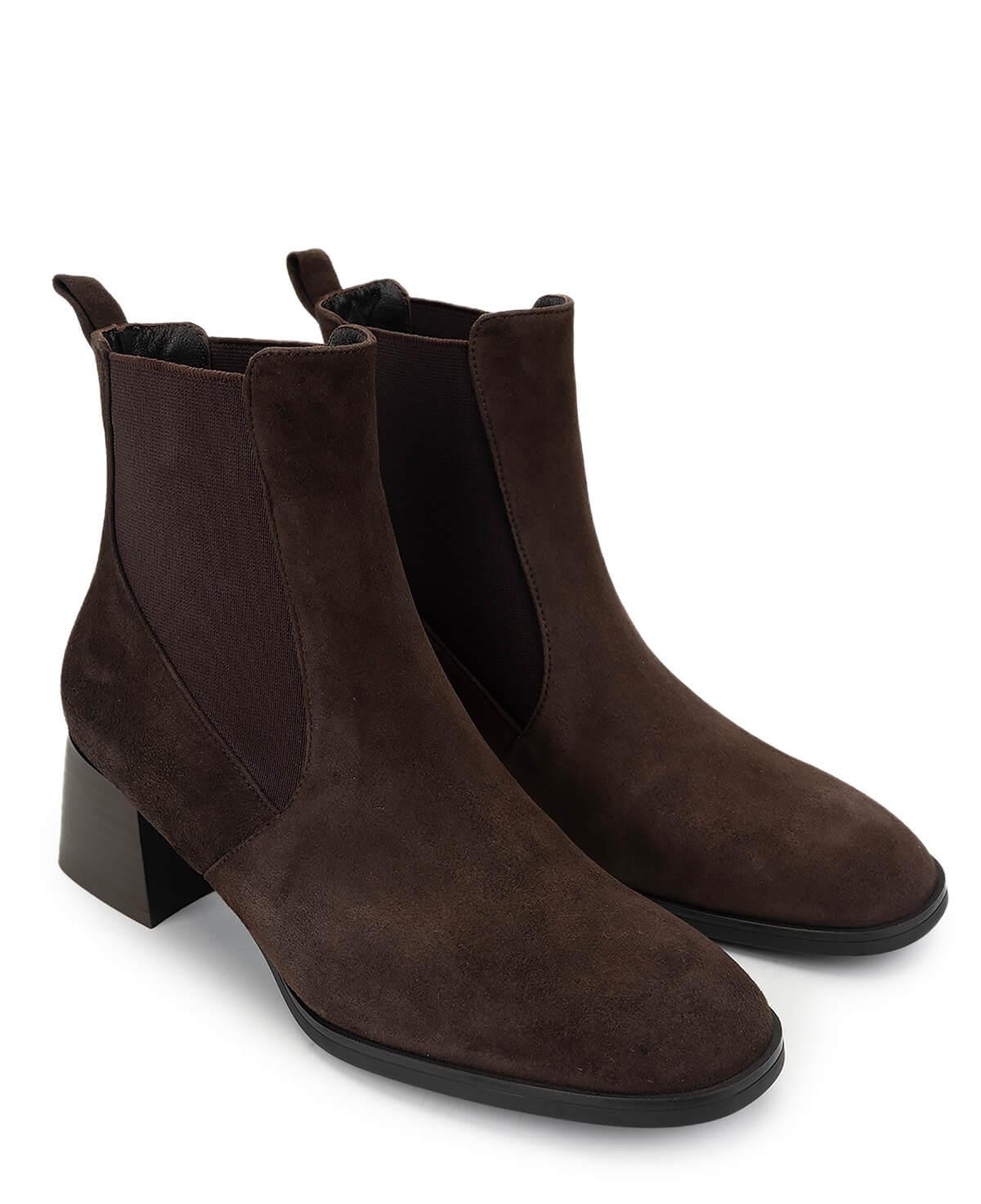 Tamer Tanca Kadın Hakiki Deri Kahverengi Süet Topuklu Bot