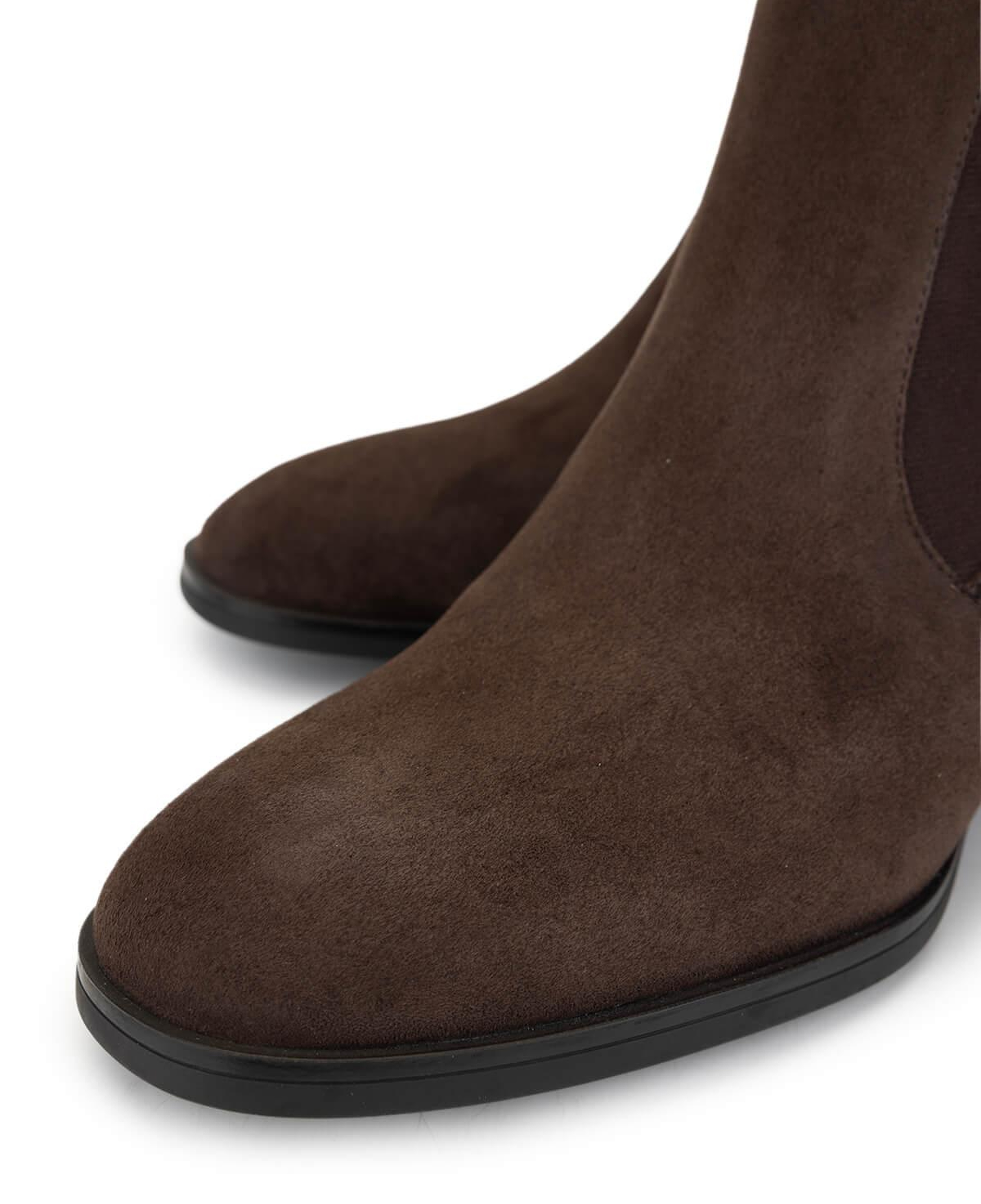 Tamer Tanca Kadın Hakiki Deri Kahverengi Süet Topuklu Bot