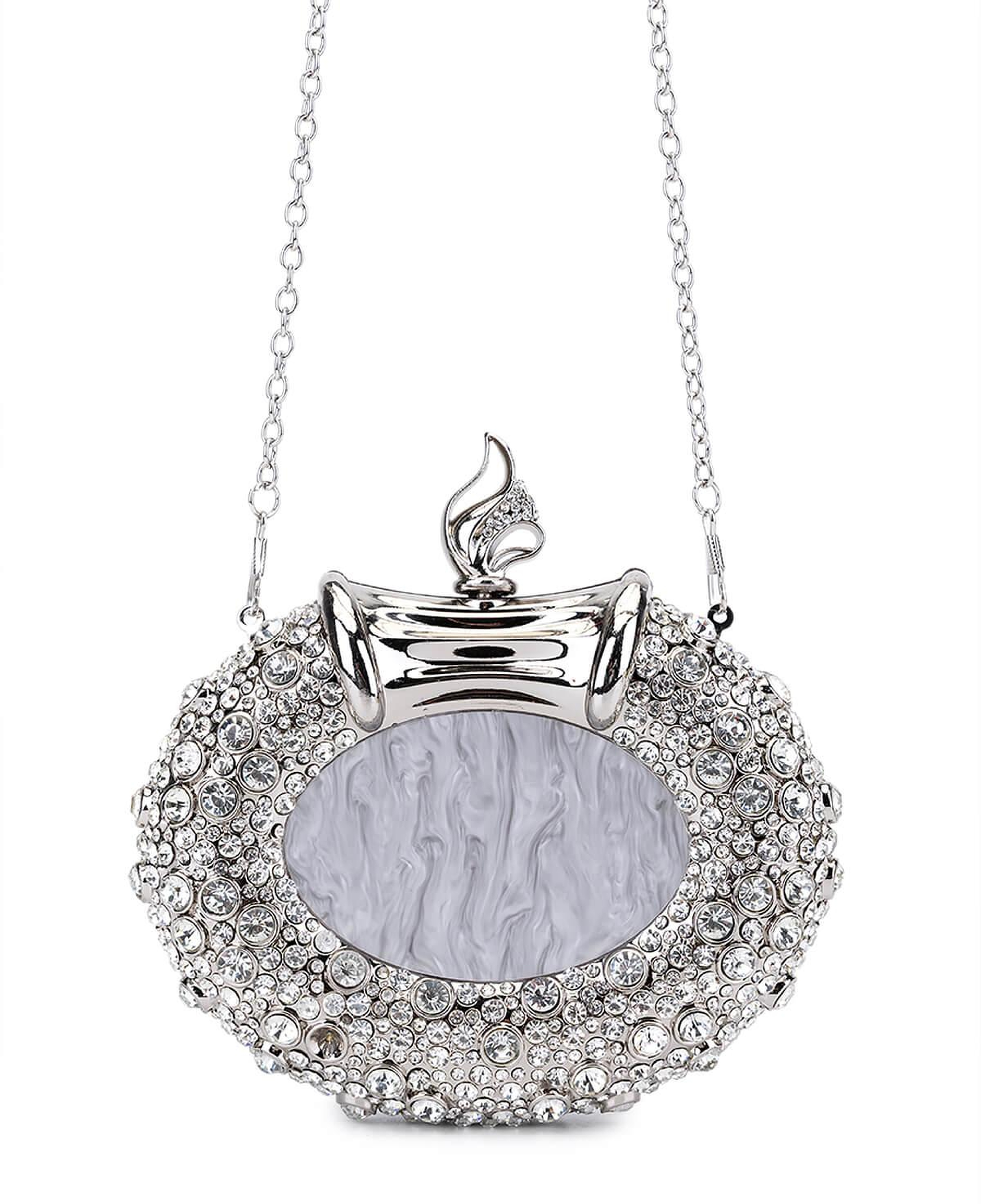 Tamer Tanca Kadın Vegan Gri Abiye Çanta