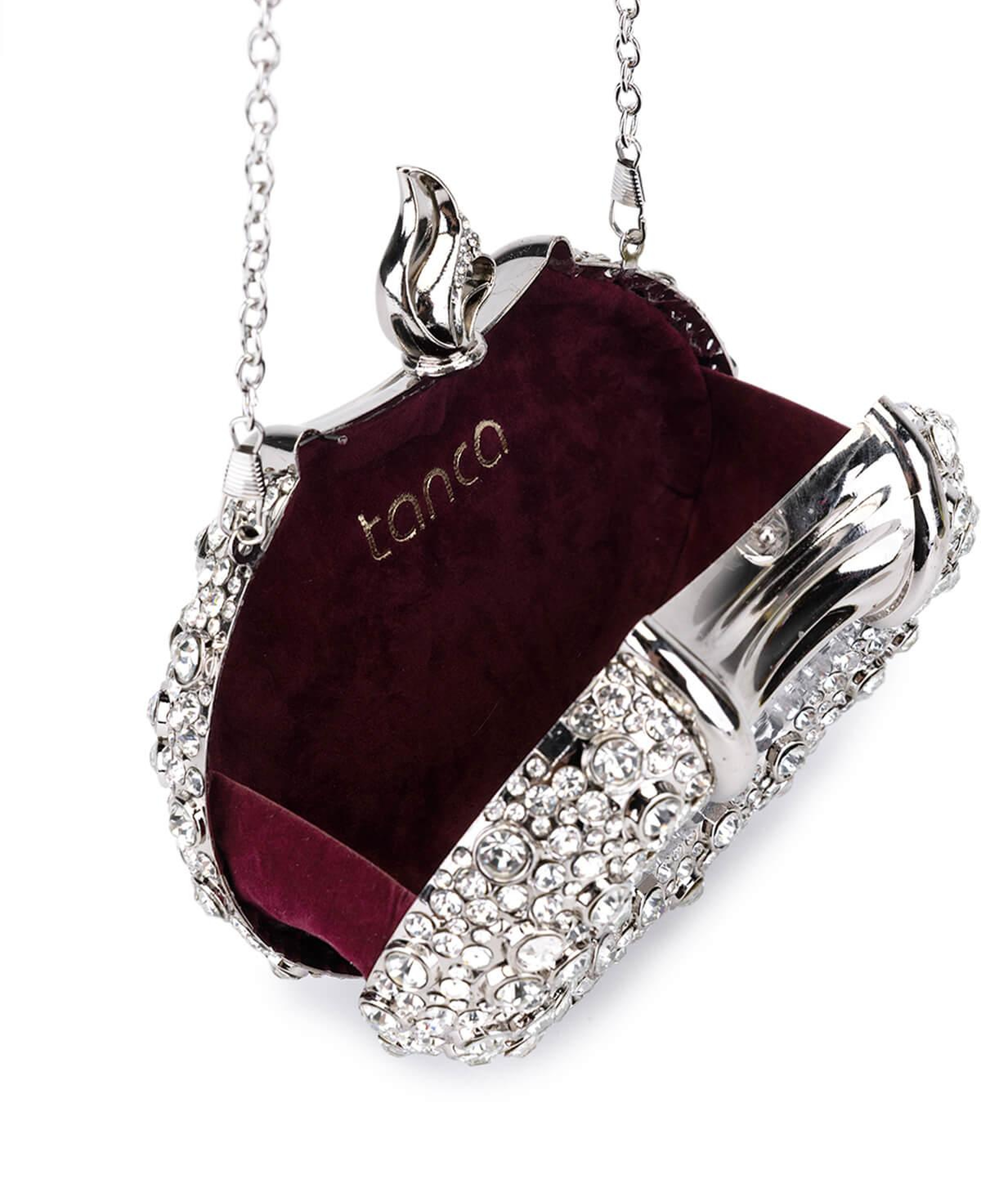 Tamer Tanca Kadın Vegan Gri Abiye Çanta