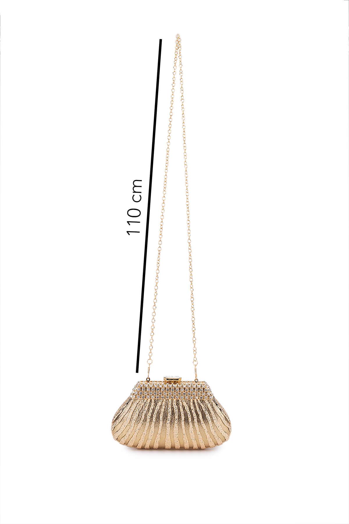 Tamer Tanca Kadın Vegan Sarı Abiye Çanta