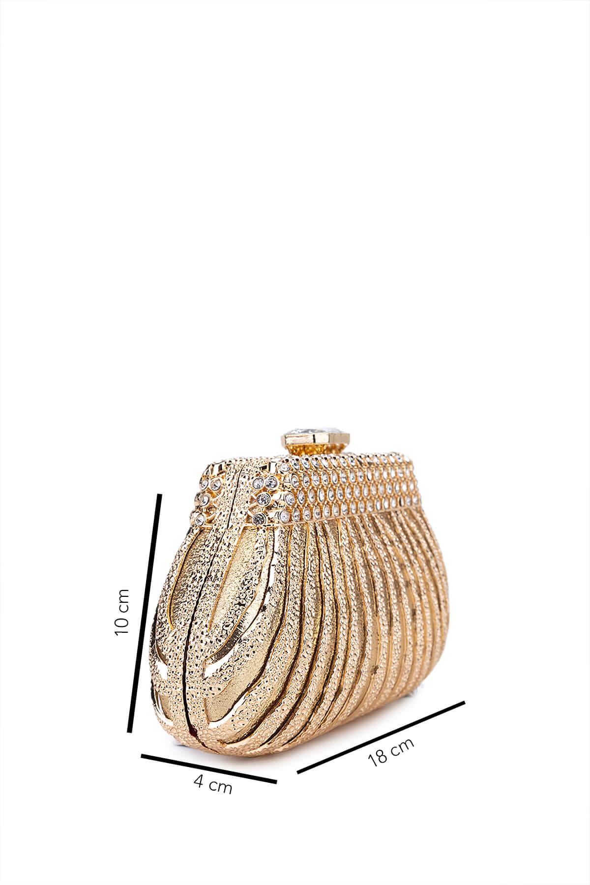 Tamer Tanca Kadın Vegan Sarı Abiye Çanta