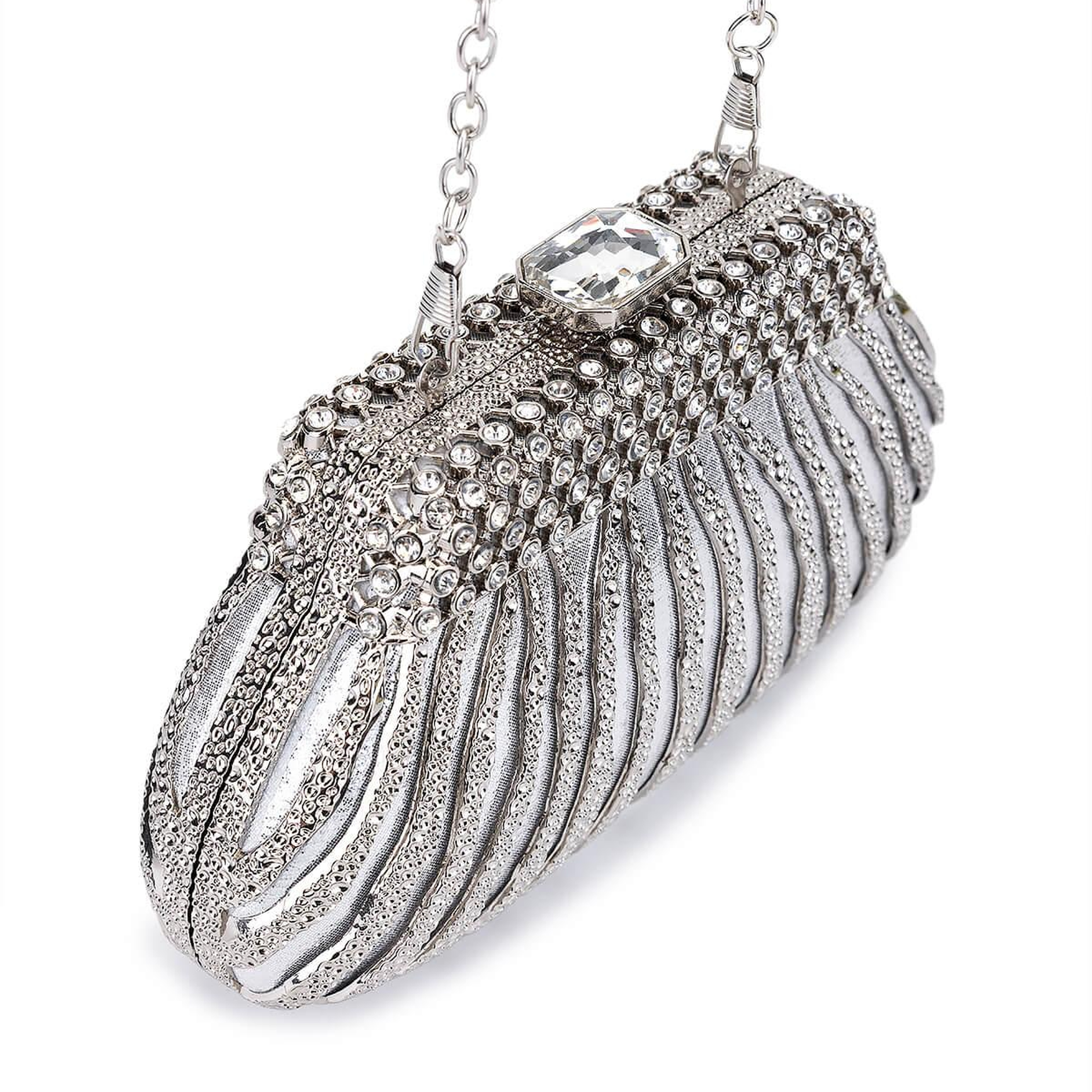 Tamer Tanca Kadın Vegan Gri Abiye Çanta