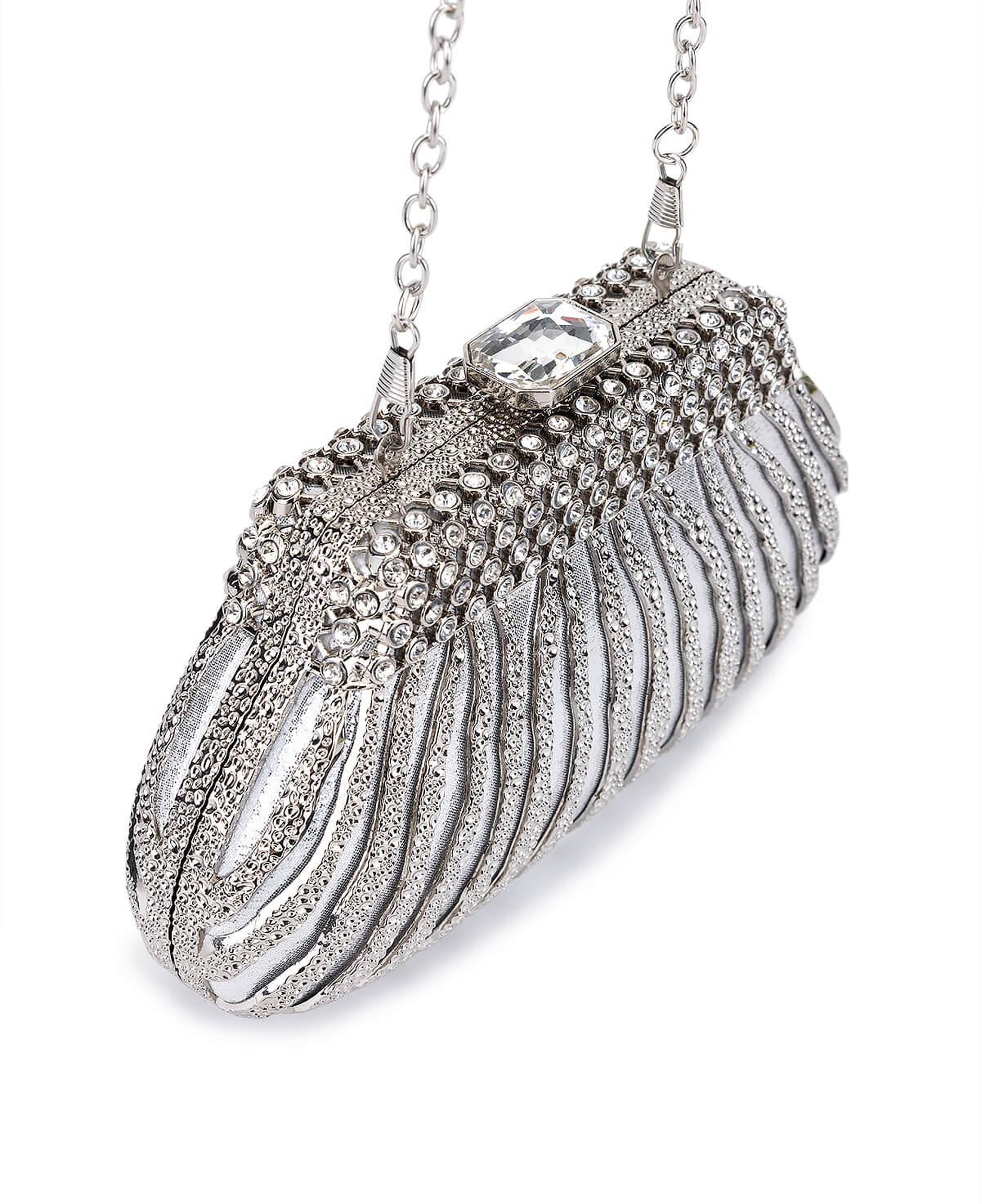 Tamer Tanca Kadın Vegan Gri Abiye Çanta