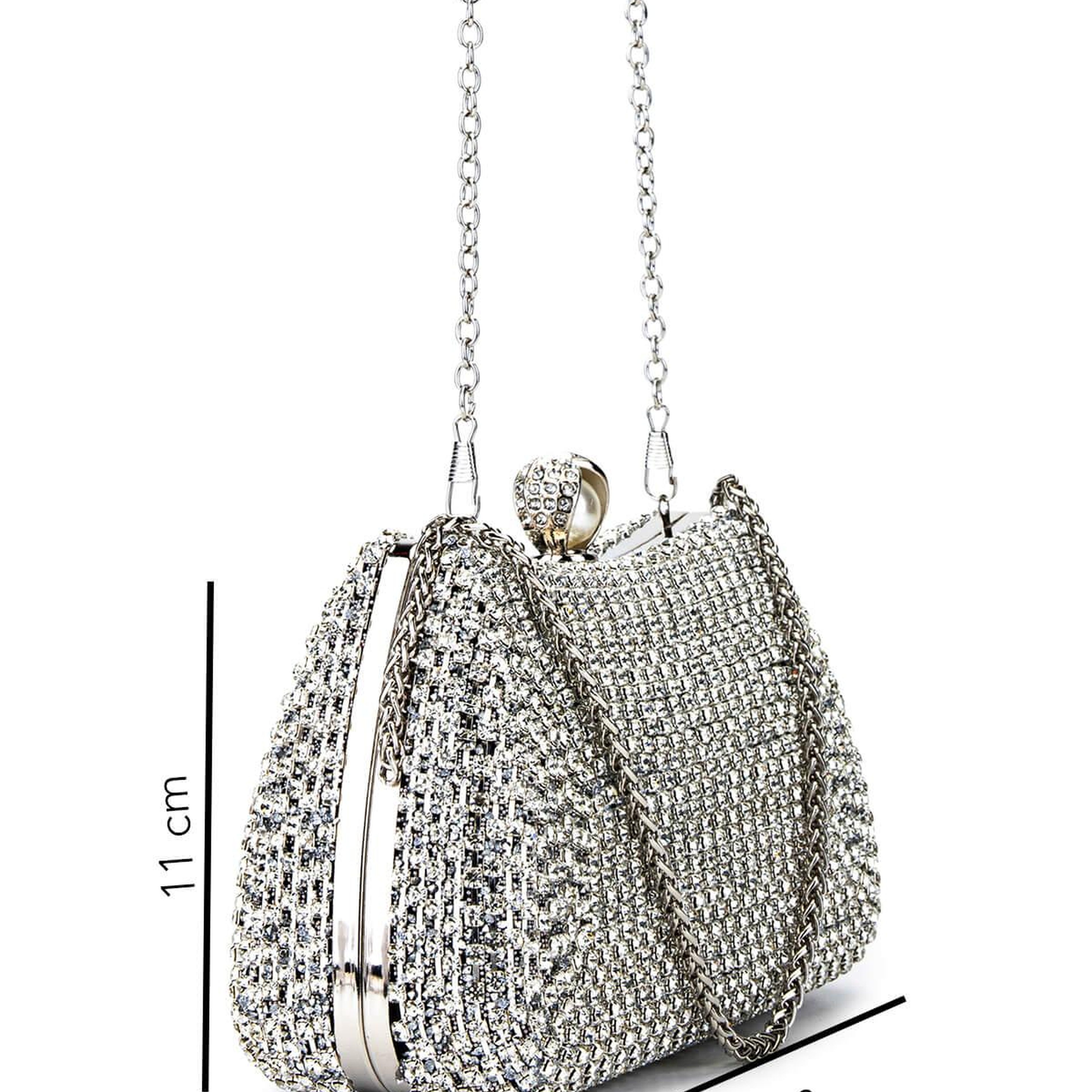 Tamer Tanca Kadın Vegan Gri Abiye Çanta