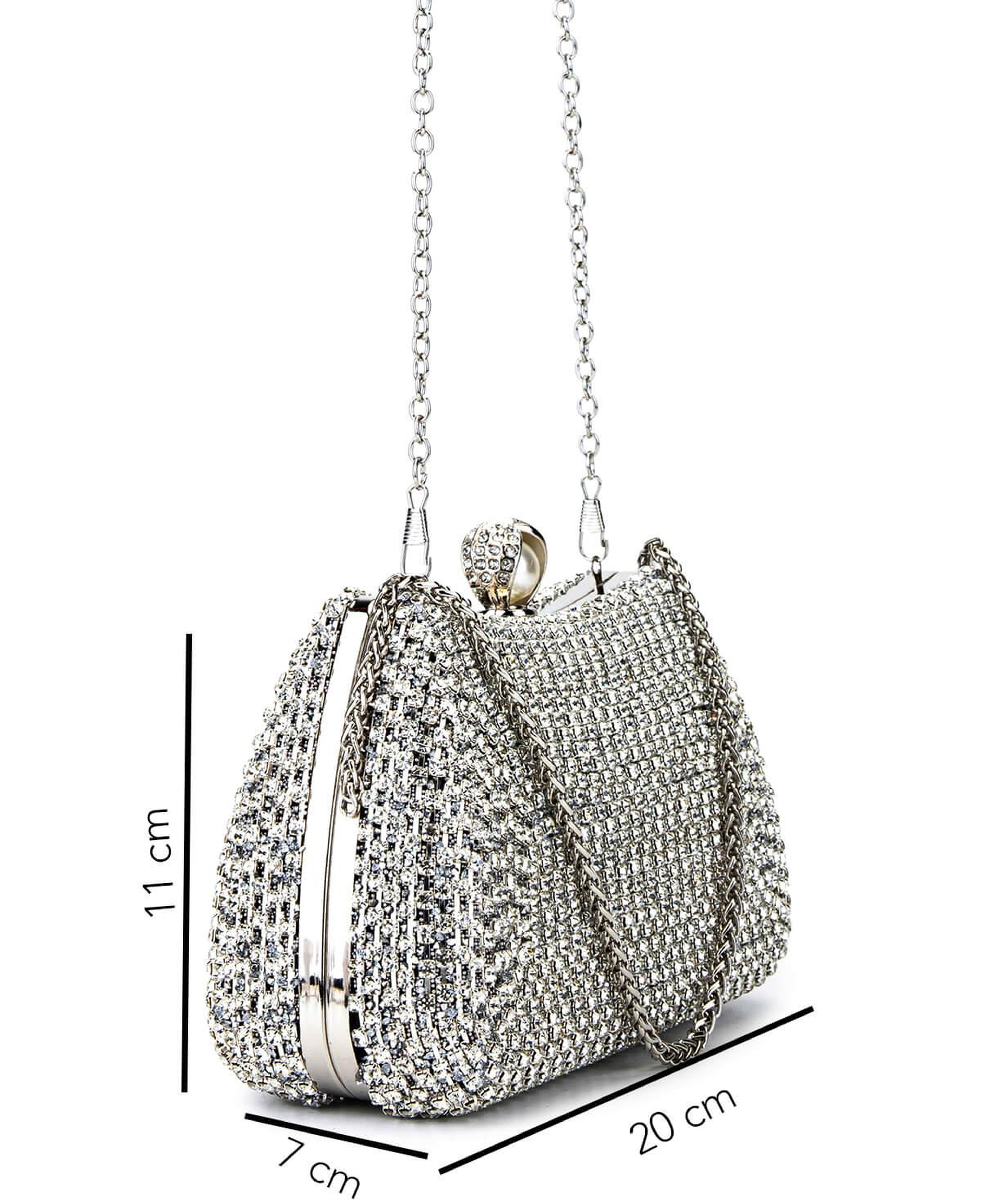 Tamer Tanca Kadın Vegan Gri Abiye Çanta