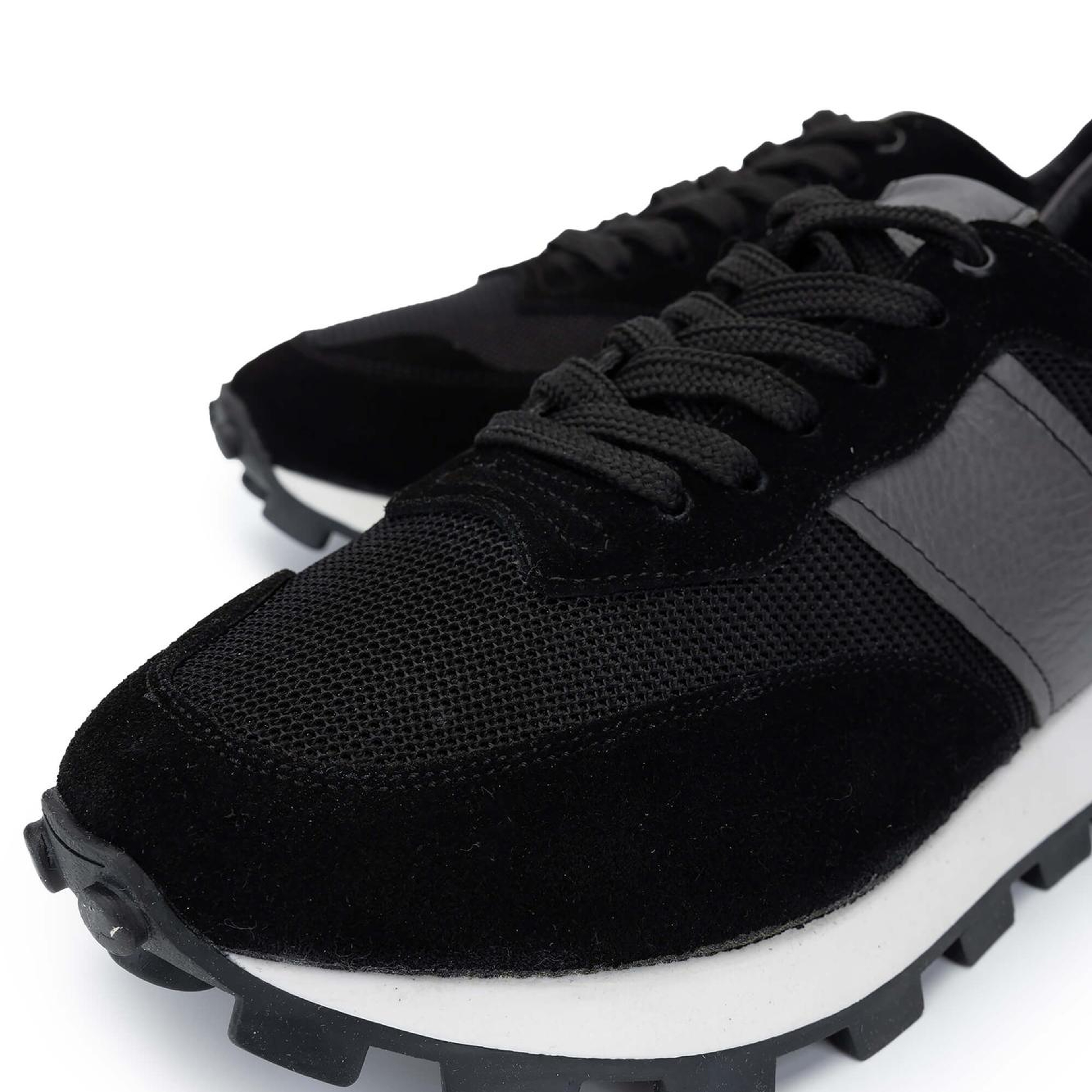 Tamer Tanca Erkek Deri & Tekstil Siyah Sneakers & Spor Ayakkabı