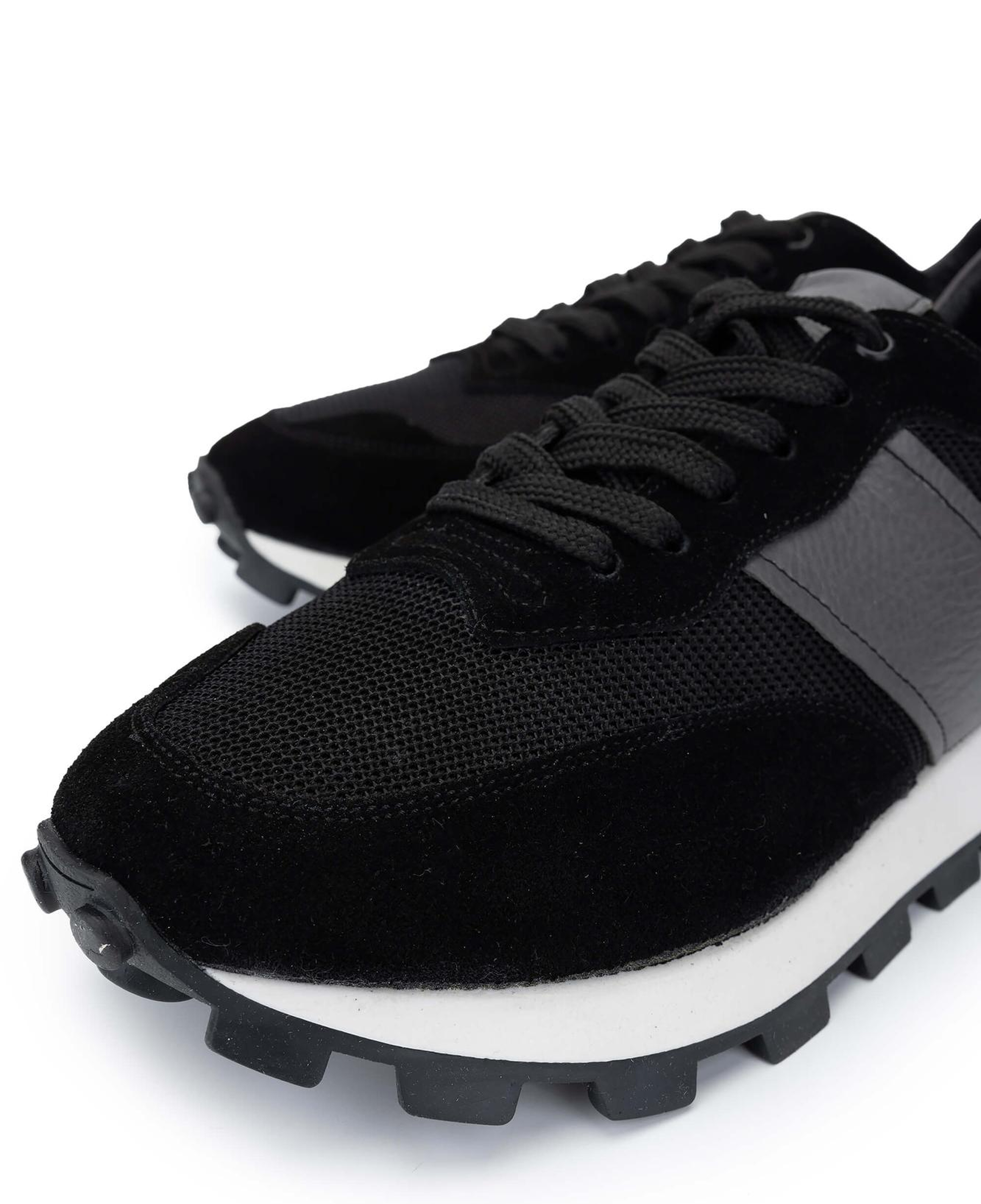 Tamer Tanca Erkek Deri & Tekstil Siyah Sneakers & Spor Ayakkabı