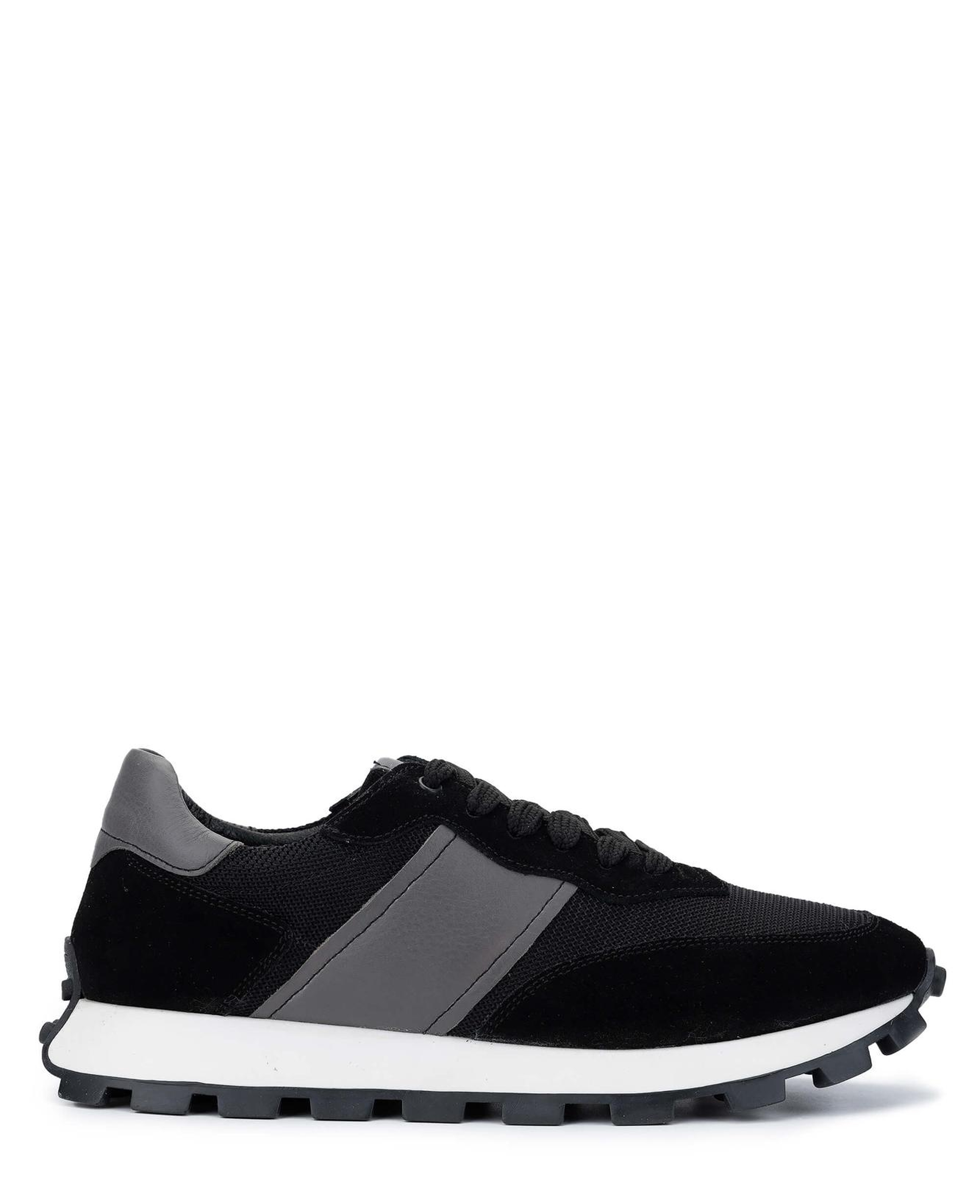 Tamer Tanca Erkek Deri & Tekstil Siyah Sneakers & Spor Ayakkabı