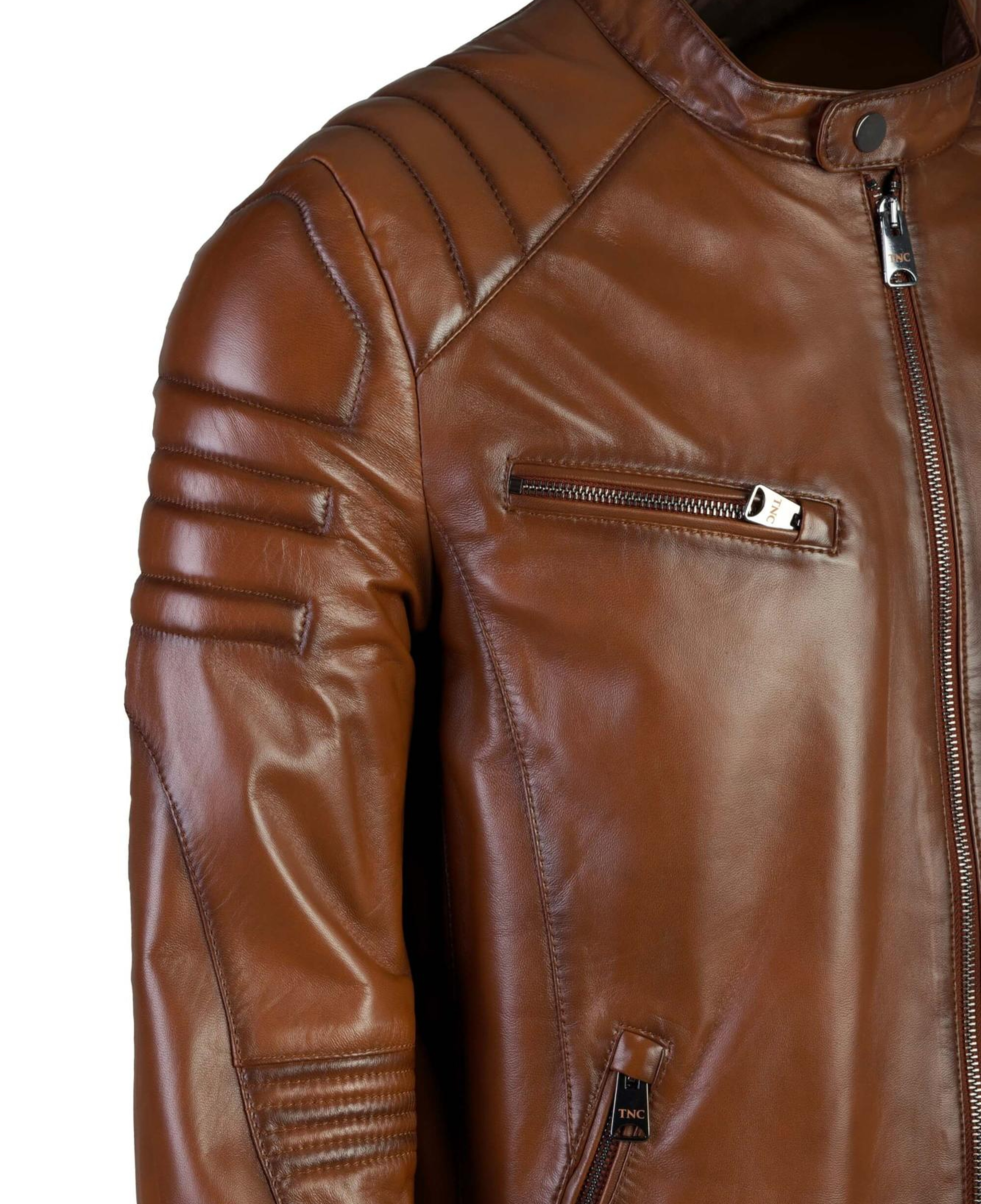 Tamer Tanca Erkek Hakiki Deri Kahverengi Deri Mont