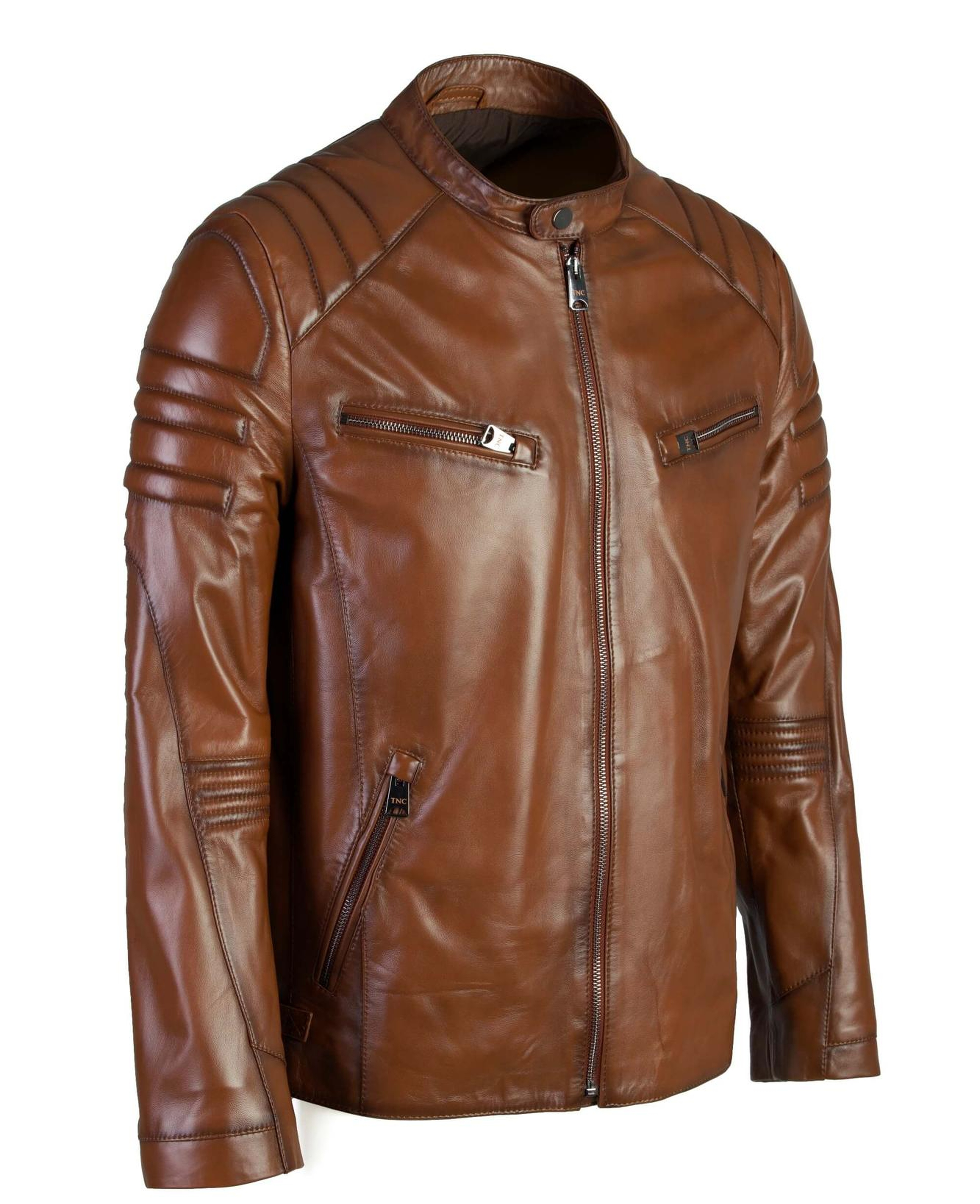 Tamer Tanca Erkek Hakiki Deri Kahverengi Deri Mont