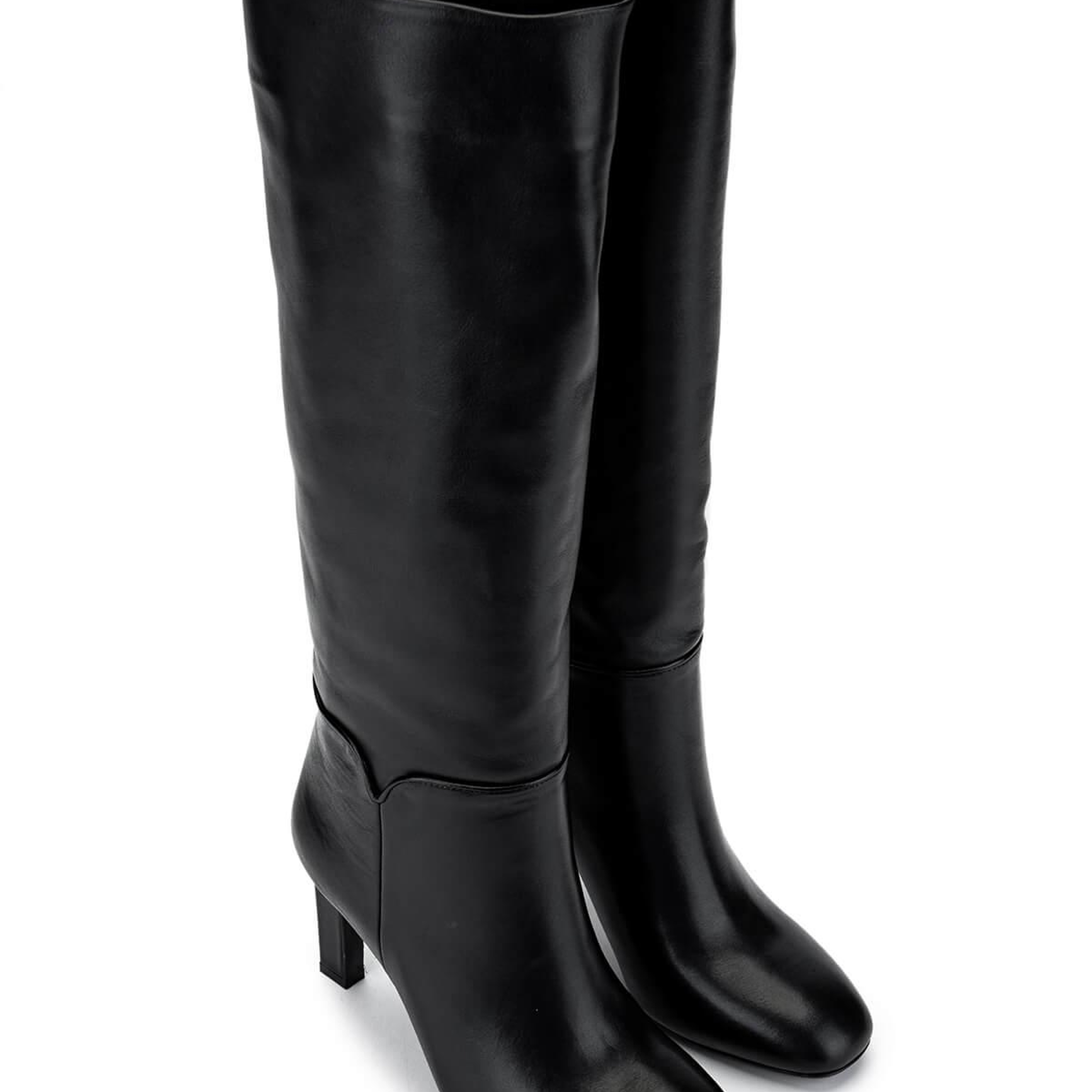 Tamer Tanca Kadın Hakiki Deri Siyah Deri Klasik Çizme