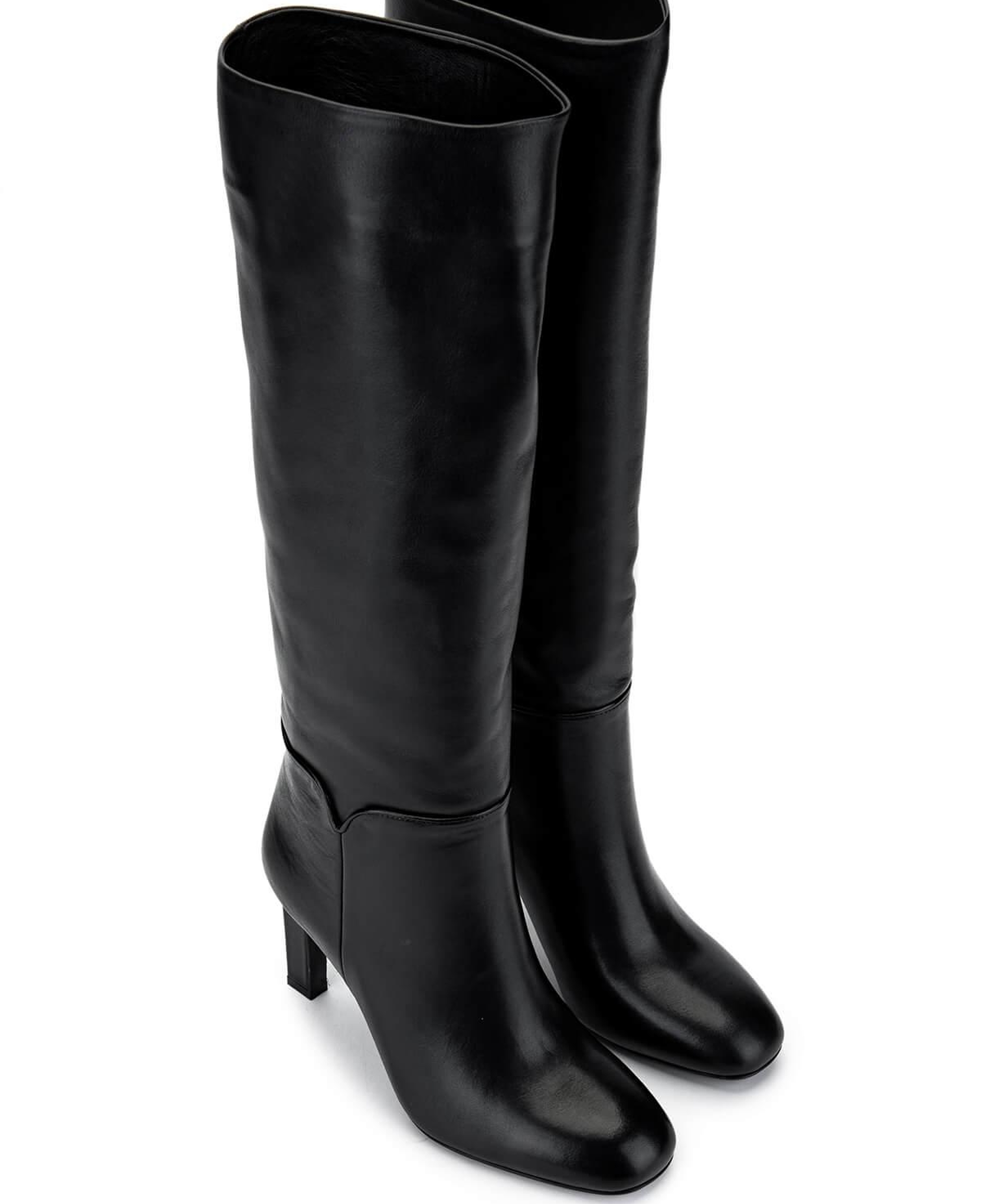 Tamer Tanca Kadın Hakiki Deri Siyah Deri Klasik Çizme