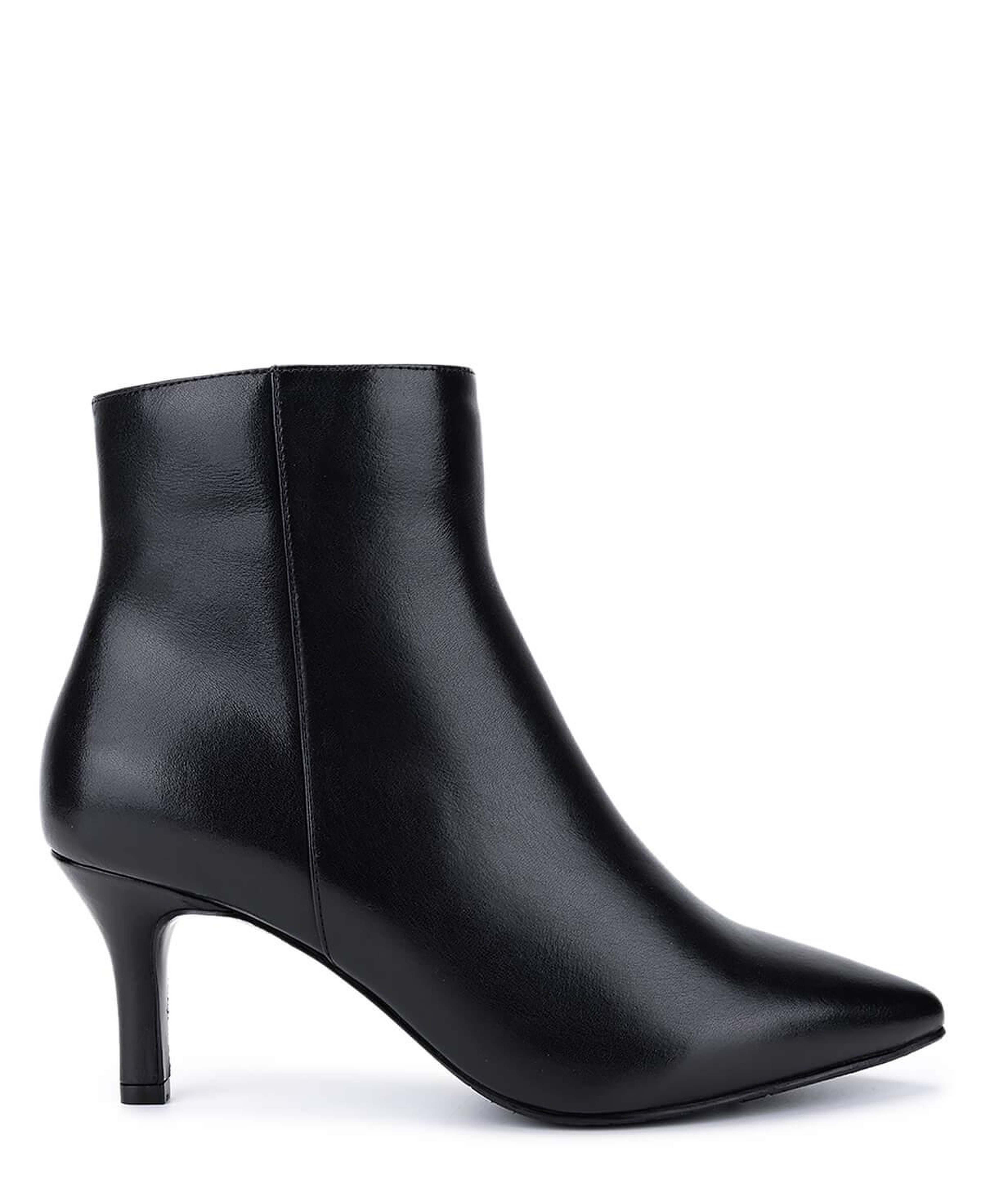 Tamer Tanca Kadın Hakiki Deri Siyah Deri Topuklu Bot