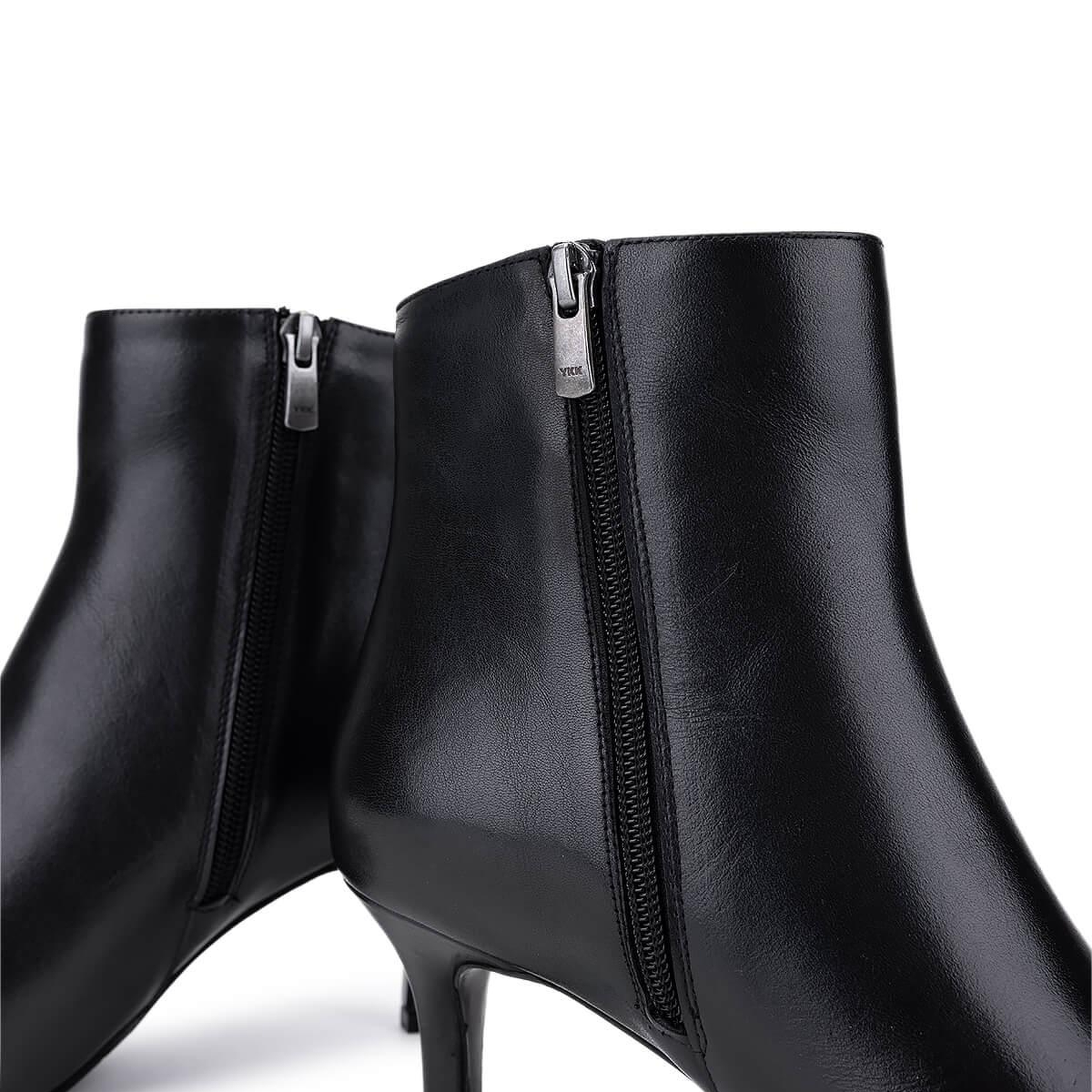 Tamer Tanca Kadın Hakiki Deri Siyah Deri Topuklu Bot