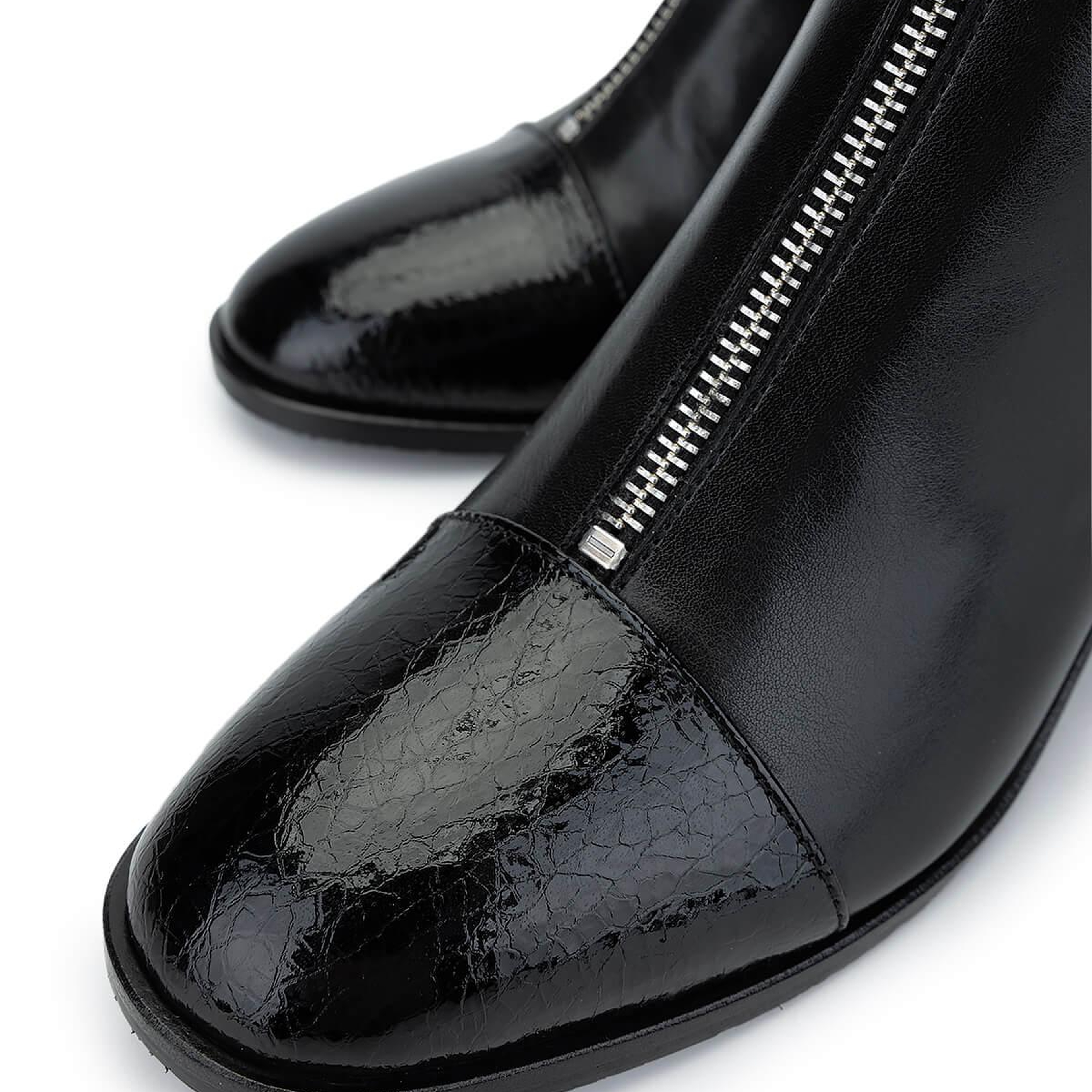 Tamer Tanca Kadın Hakiki Deri Siyah Topuklu Bot