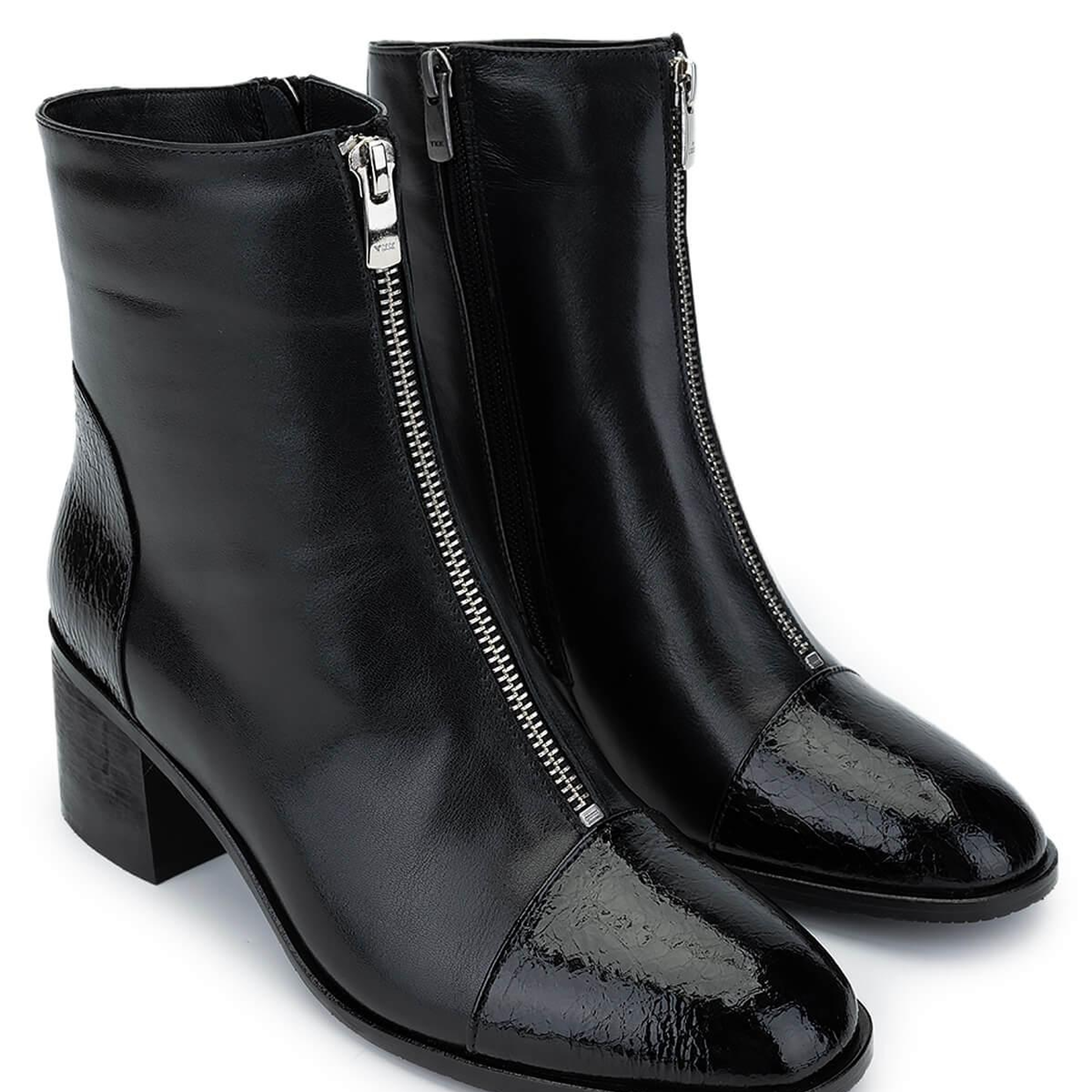 Tamer Tanca Kadın Hakiki Deri Siyah Topuklu Bot