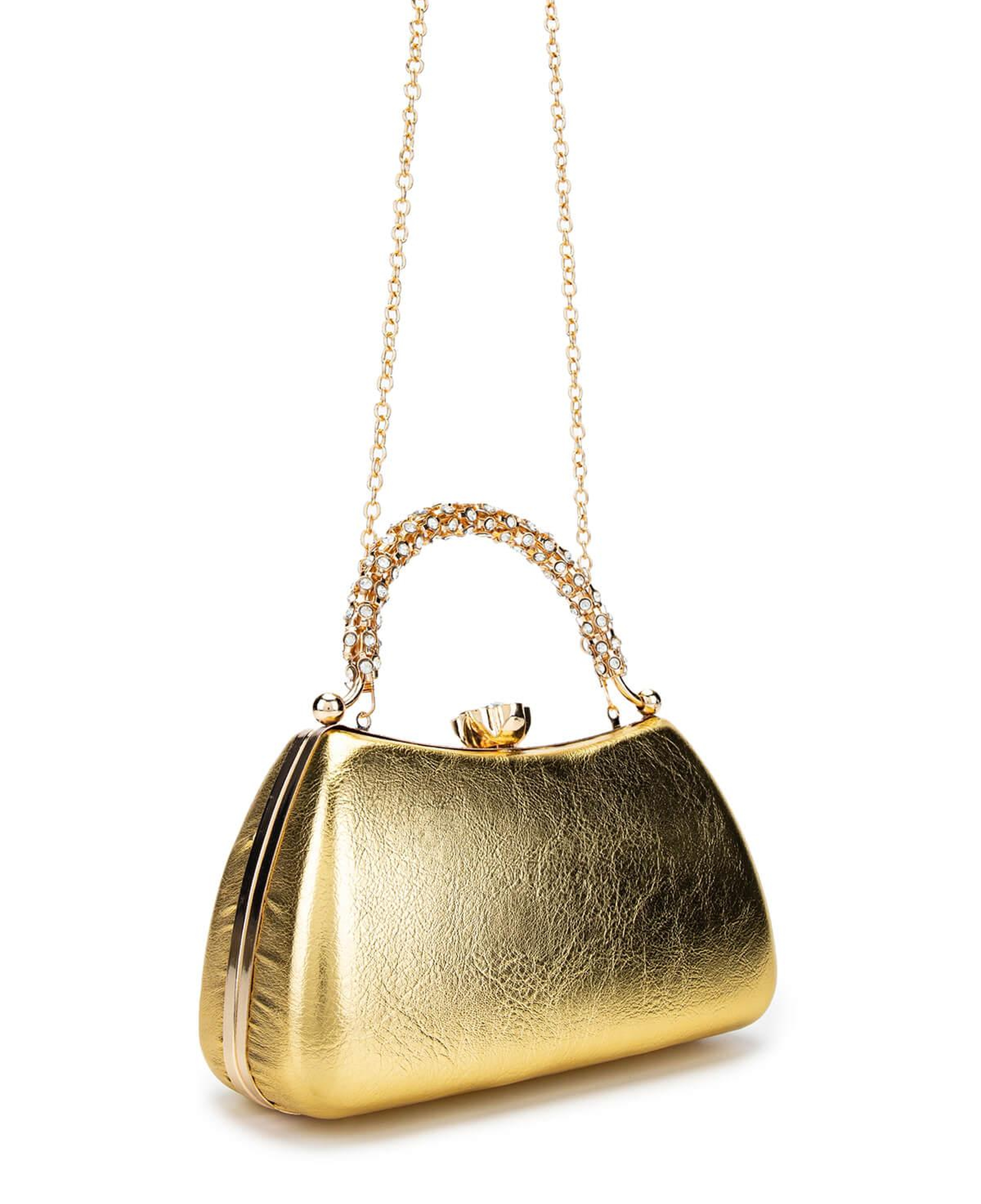 Tamer Tanca Kadın Vegan Altın Abiye Çanta