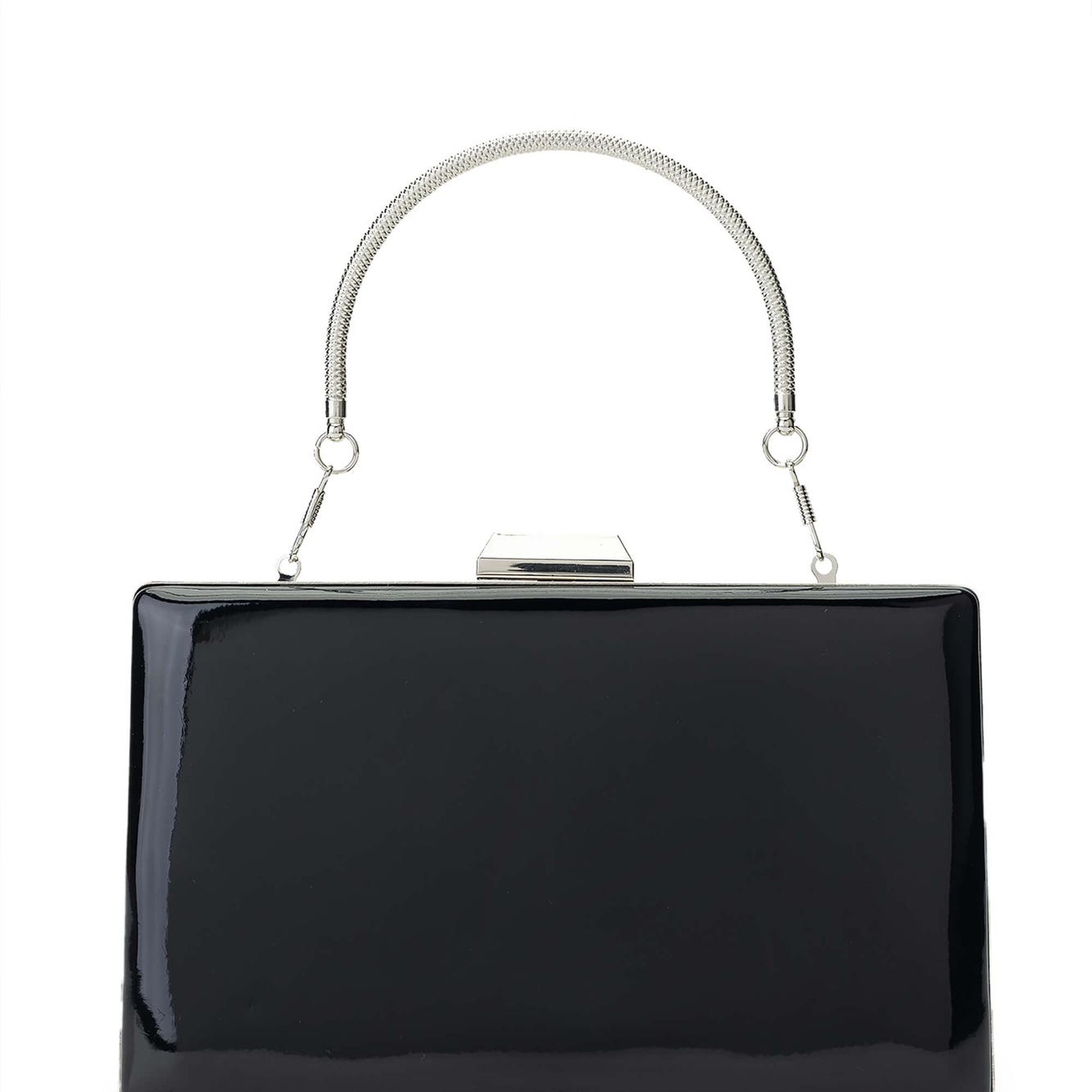 Tamer Tanca Kadın Vegan Siyah Rugan El Çantası