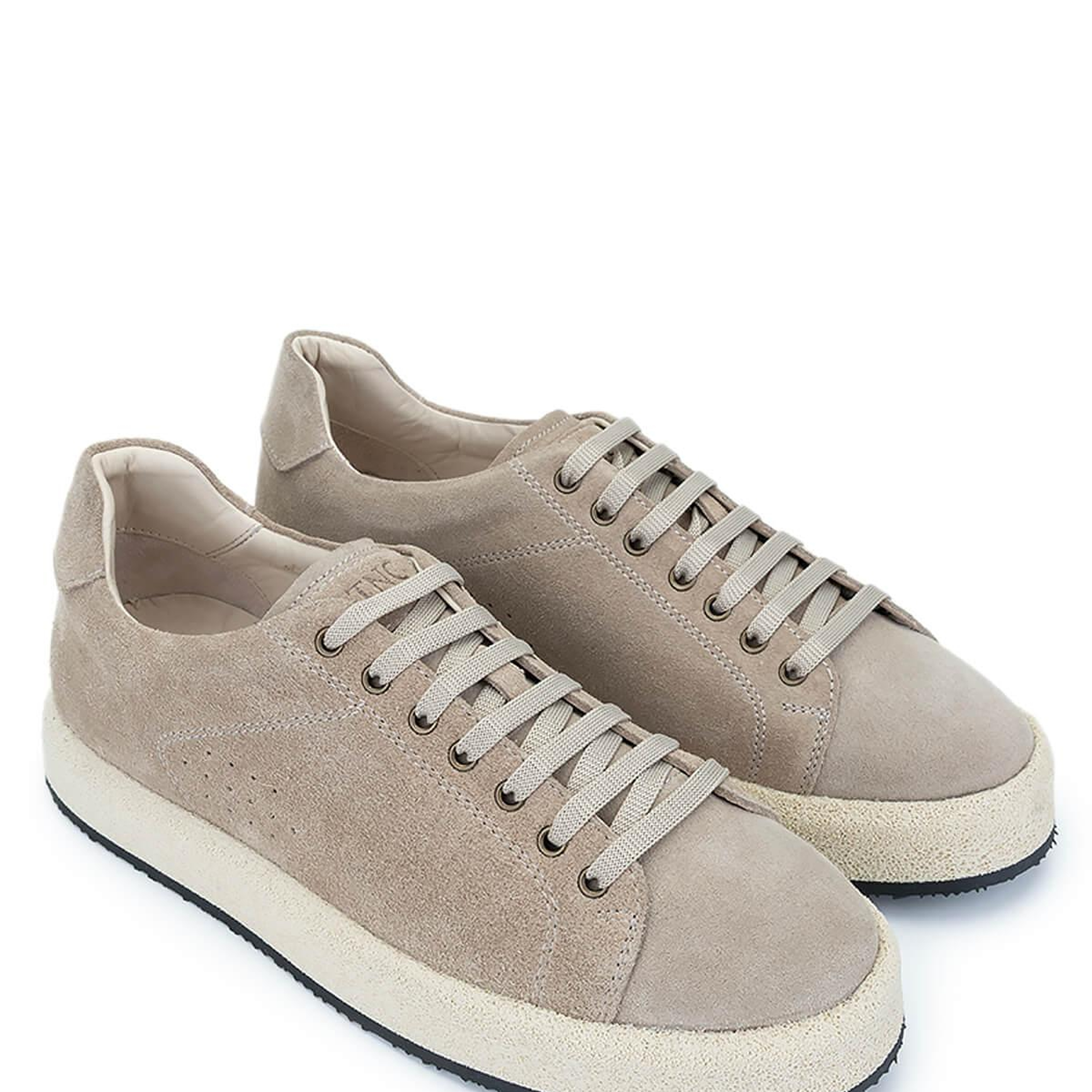 Tamer Tanca Erkek Hakiki Deri Bej Süet Sneakers & Spor Ayakkabı