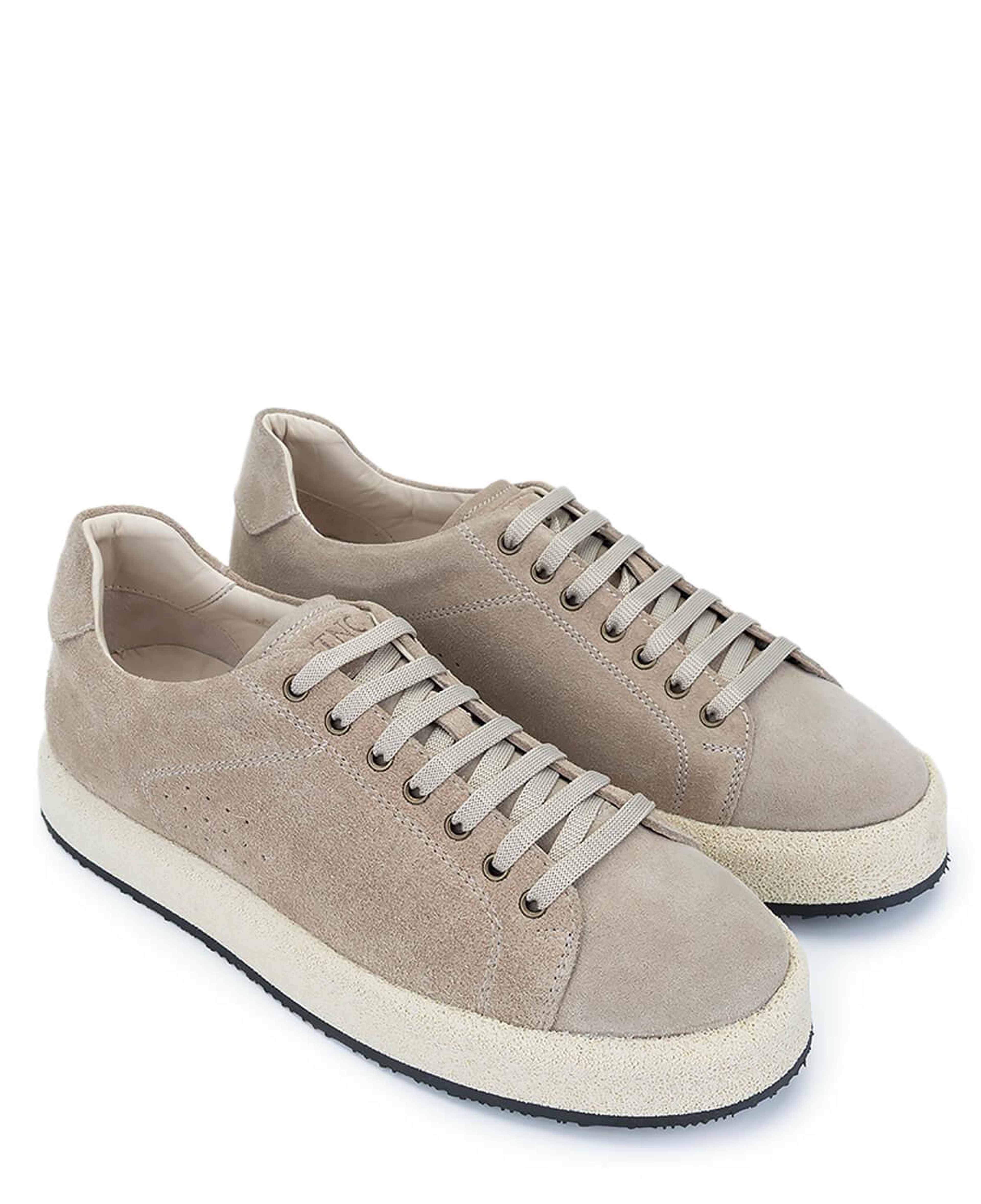 Tamer Tanca Erkek Hakiki Deri Bej Süet Sneakers & Spor Ayakkabı