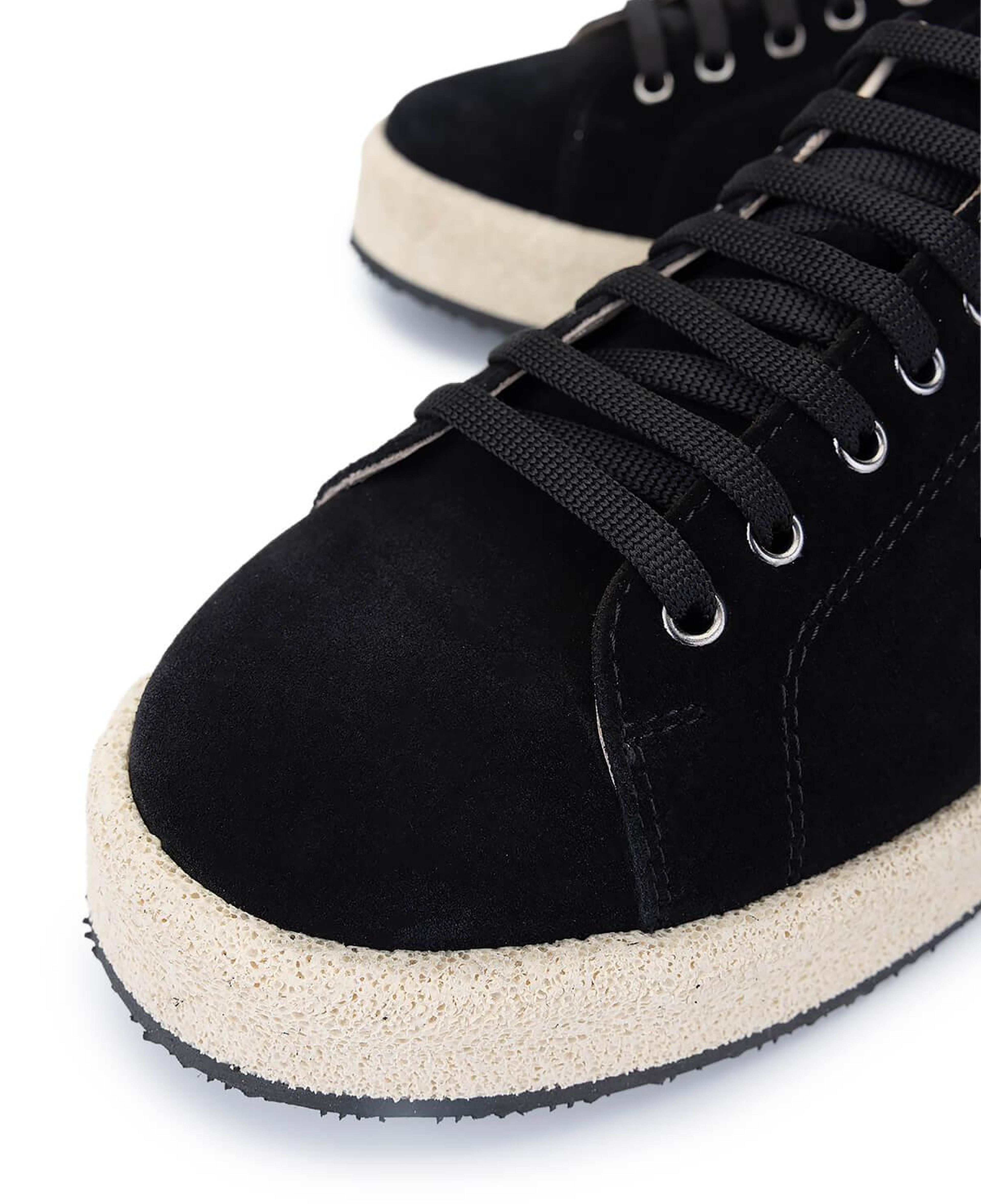 Tamer Tanca Erkek Hakiki Deri Siyah Süet Sneakers & Spor Ayakkabı