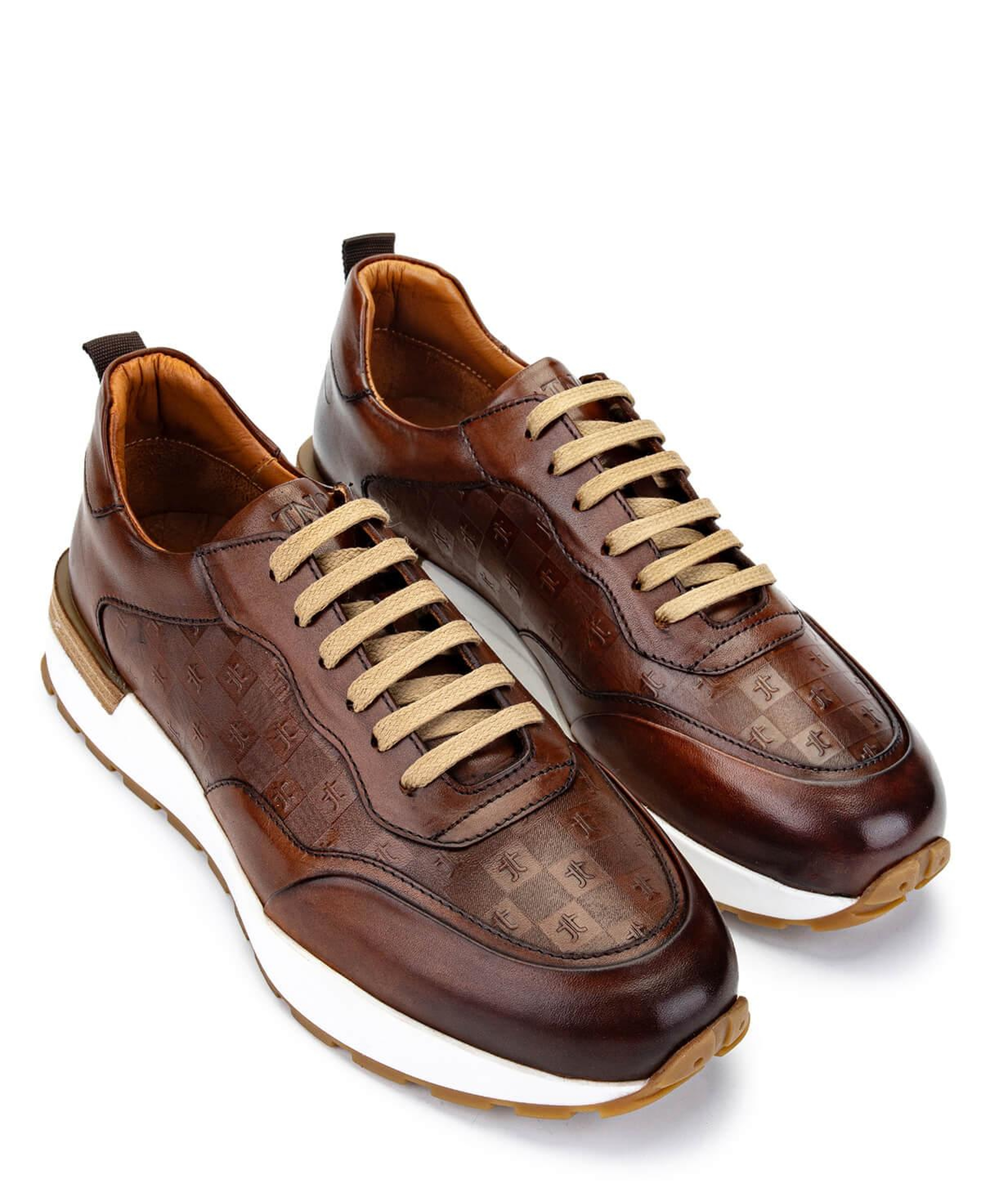 Tamer Tanca Erkek Hakiki Deri Taba Sneakers & Spor Ayakkabı