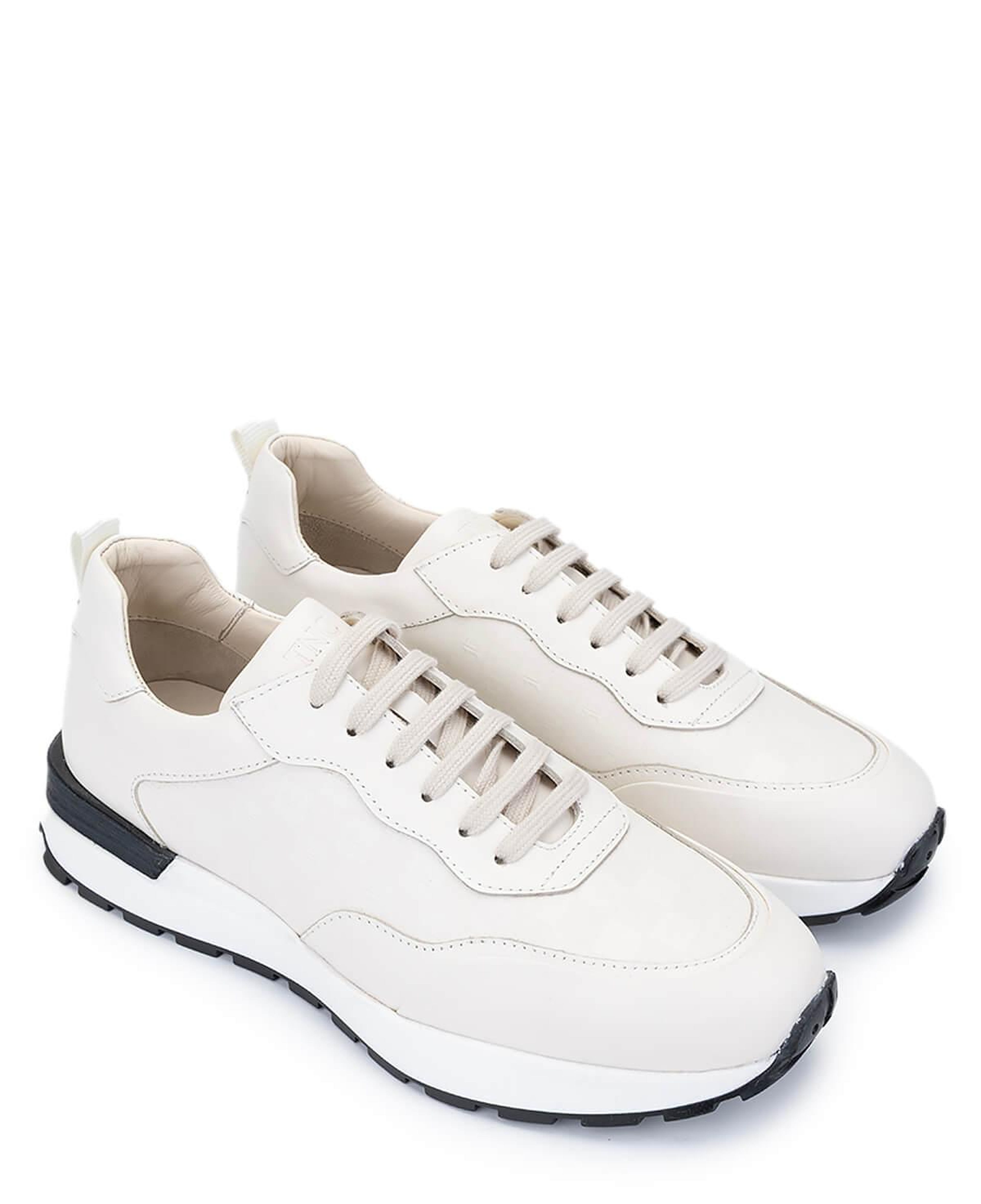 Tamer Tanca Erkek Hakiki Deri Fildişi Sneakers & Spor Ayakkabı