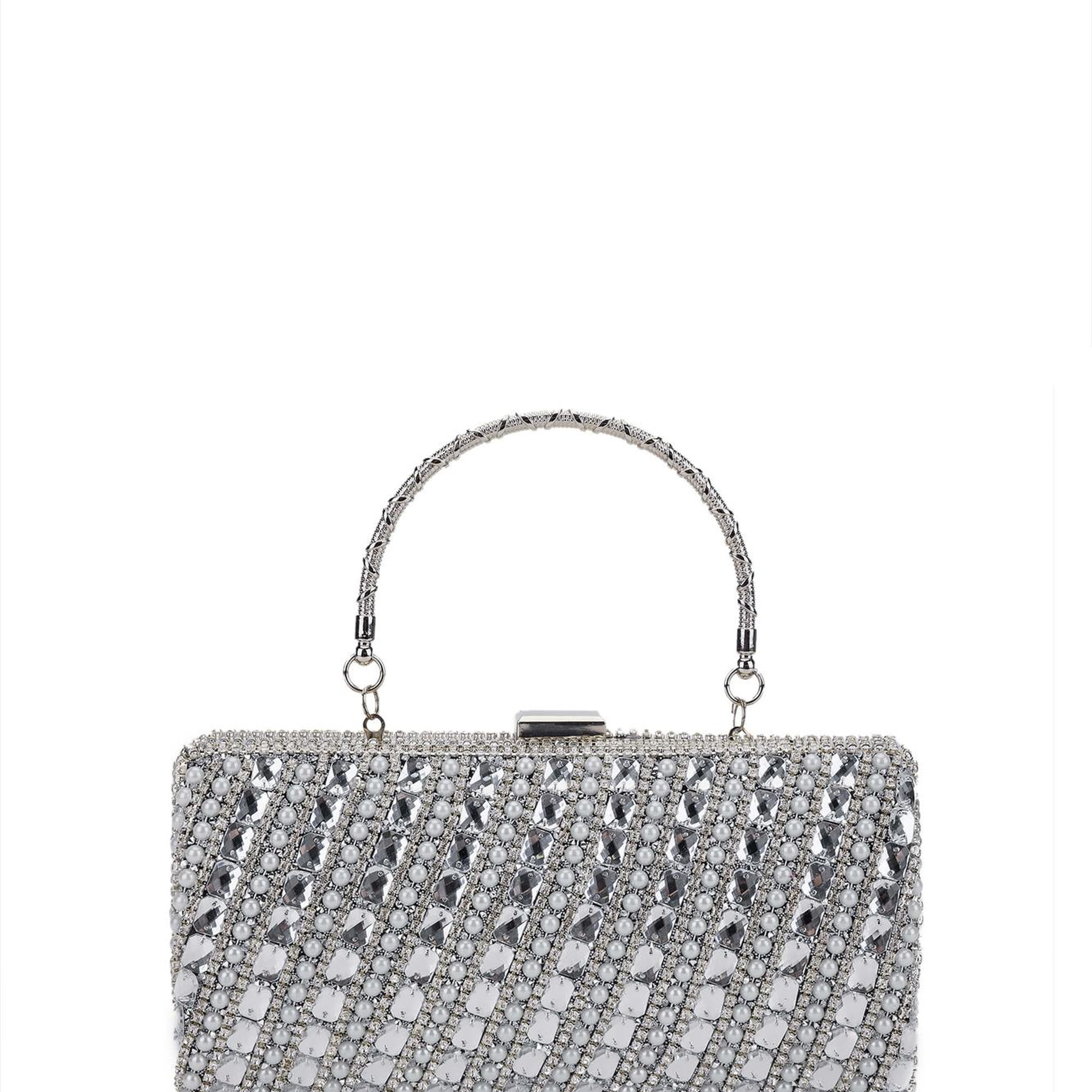 Tamer Tanca Kadın Vegan Gri Abiye Çanta