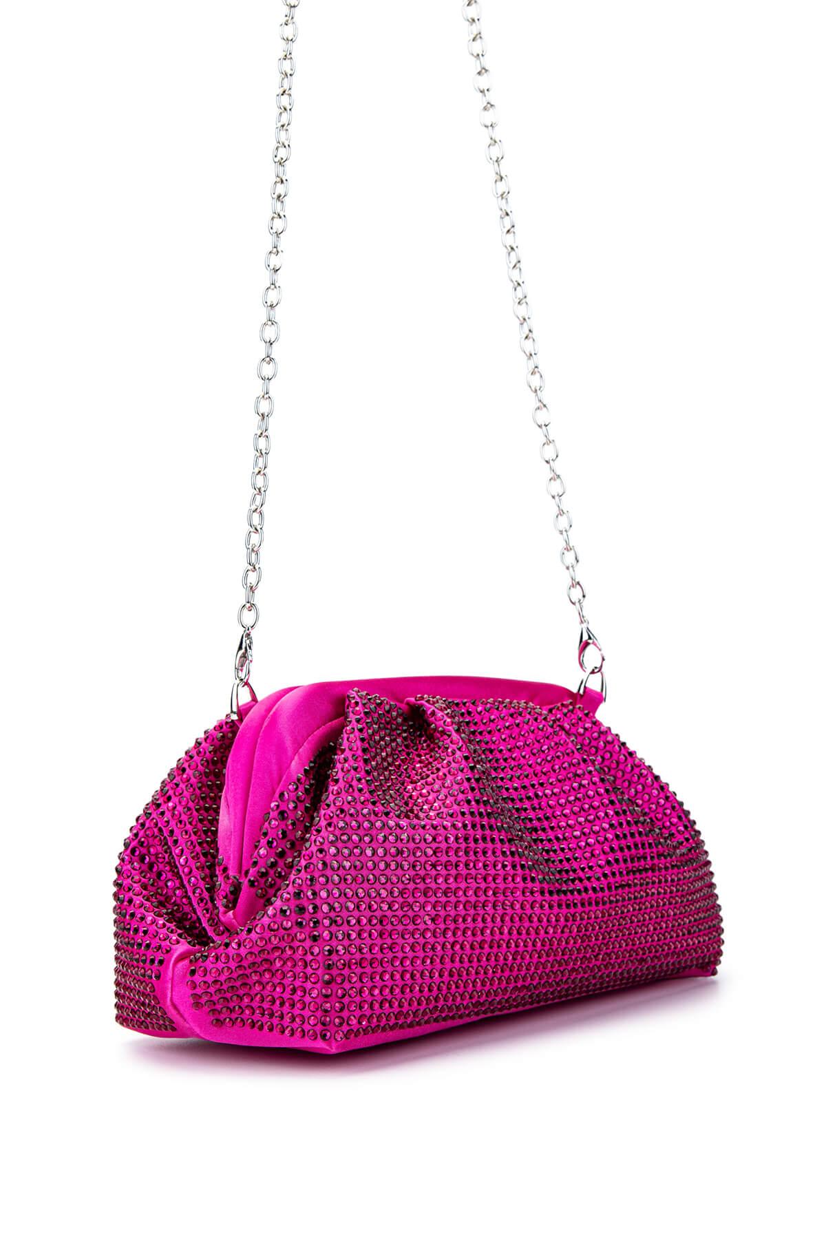 Tamer Tanca Kadın Vegan Fuşya Abiye Çanta