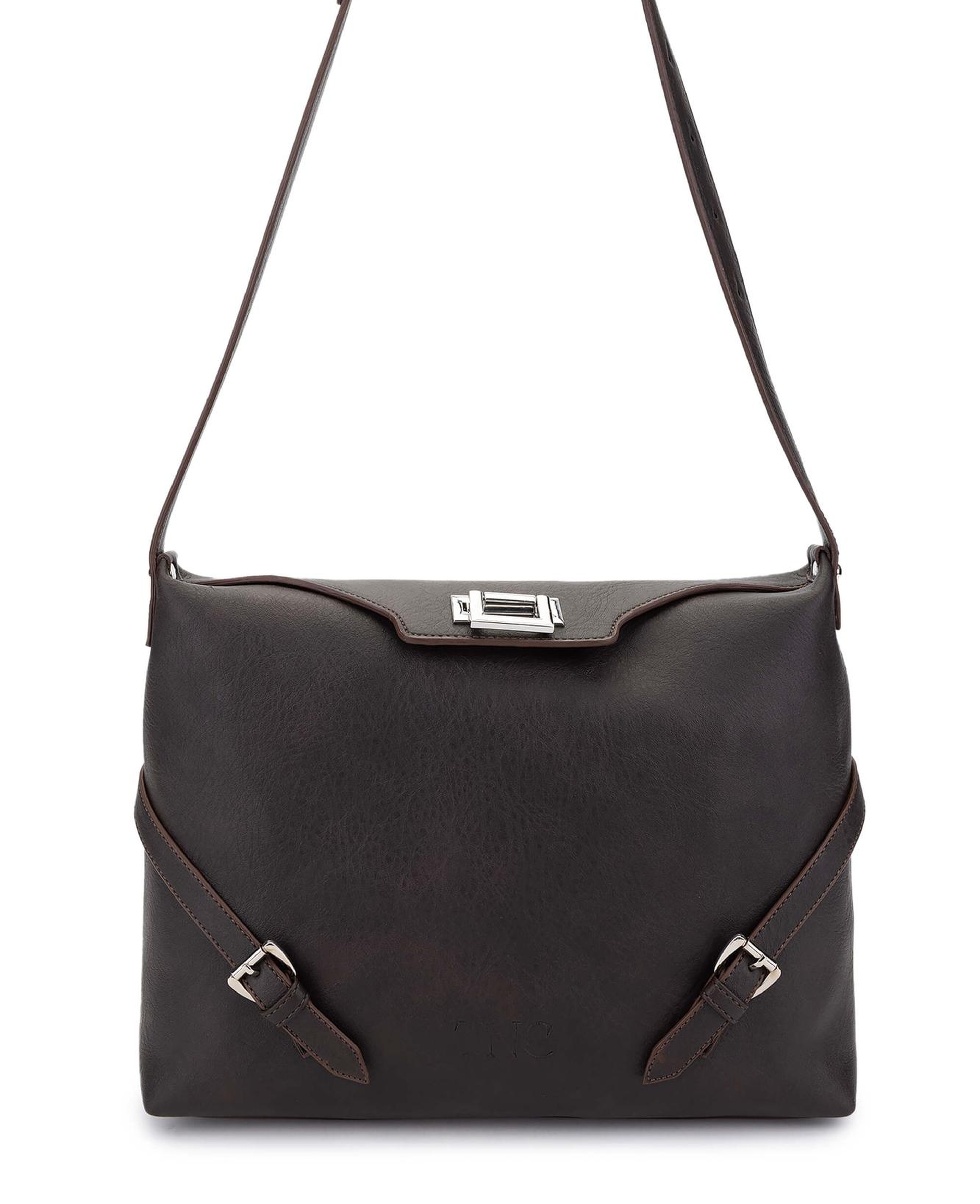 Tamer Tanca Kadın Vegan Kahverengi Omuz Çanta