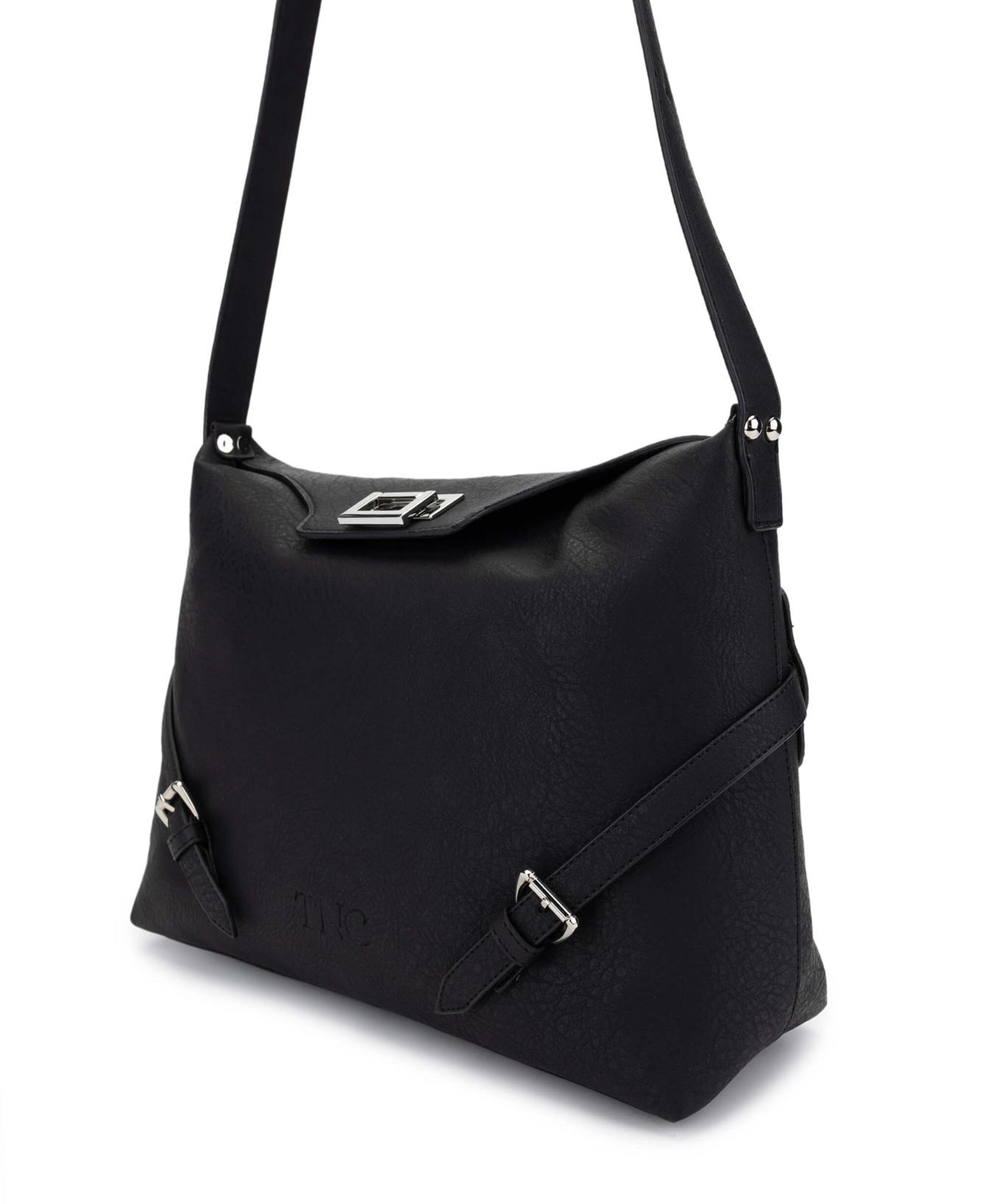 Tamer Tanca Kadın Vegan Siyah Omuz Çanta