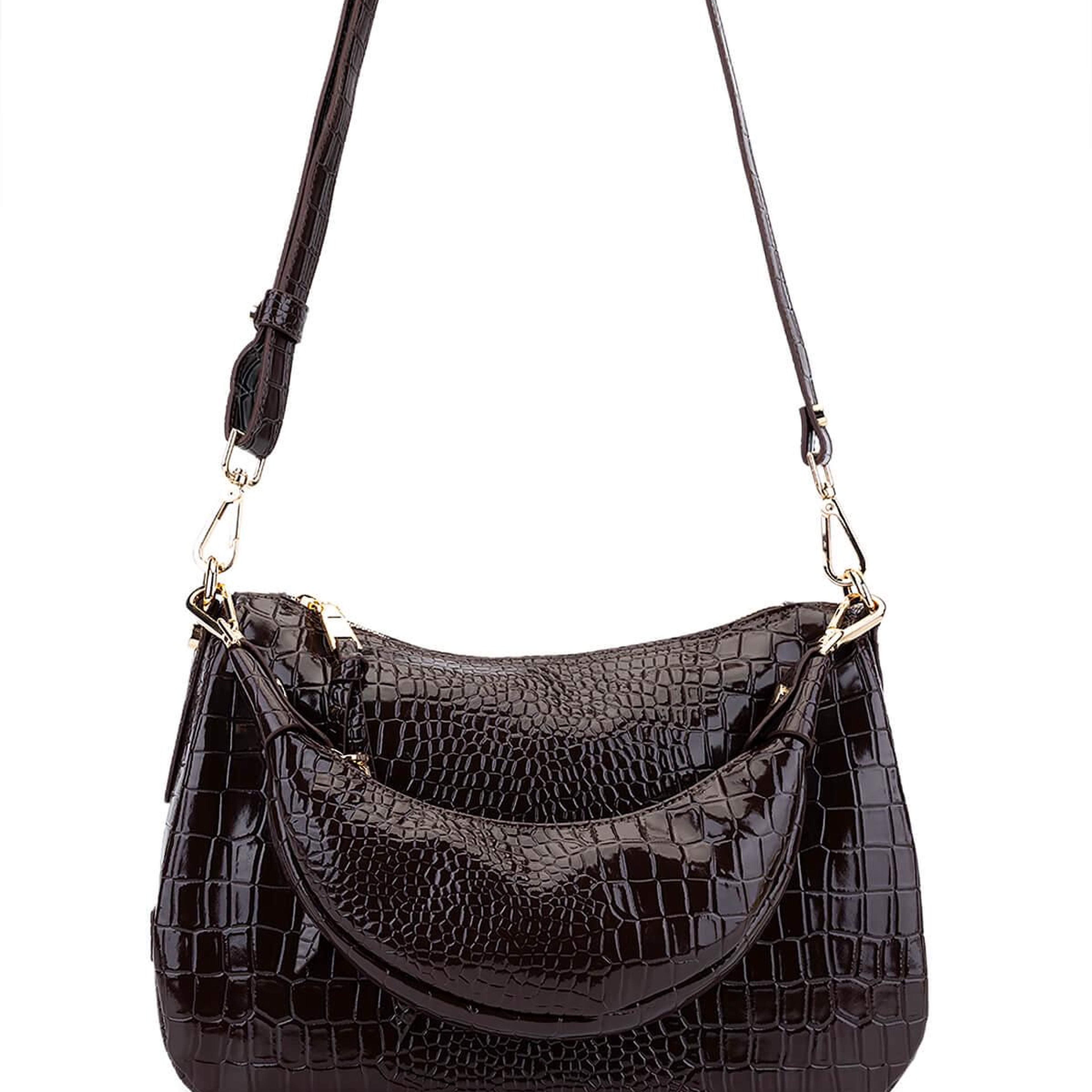 Tamer Tanca Kadın Suni Deri Kahverengi Omuz Çanta