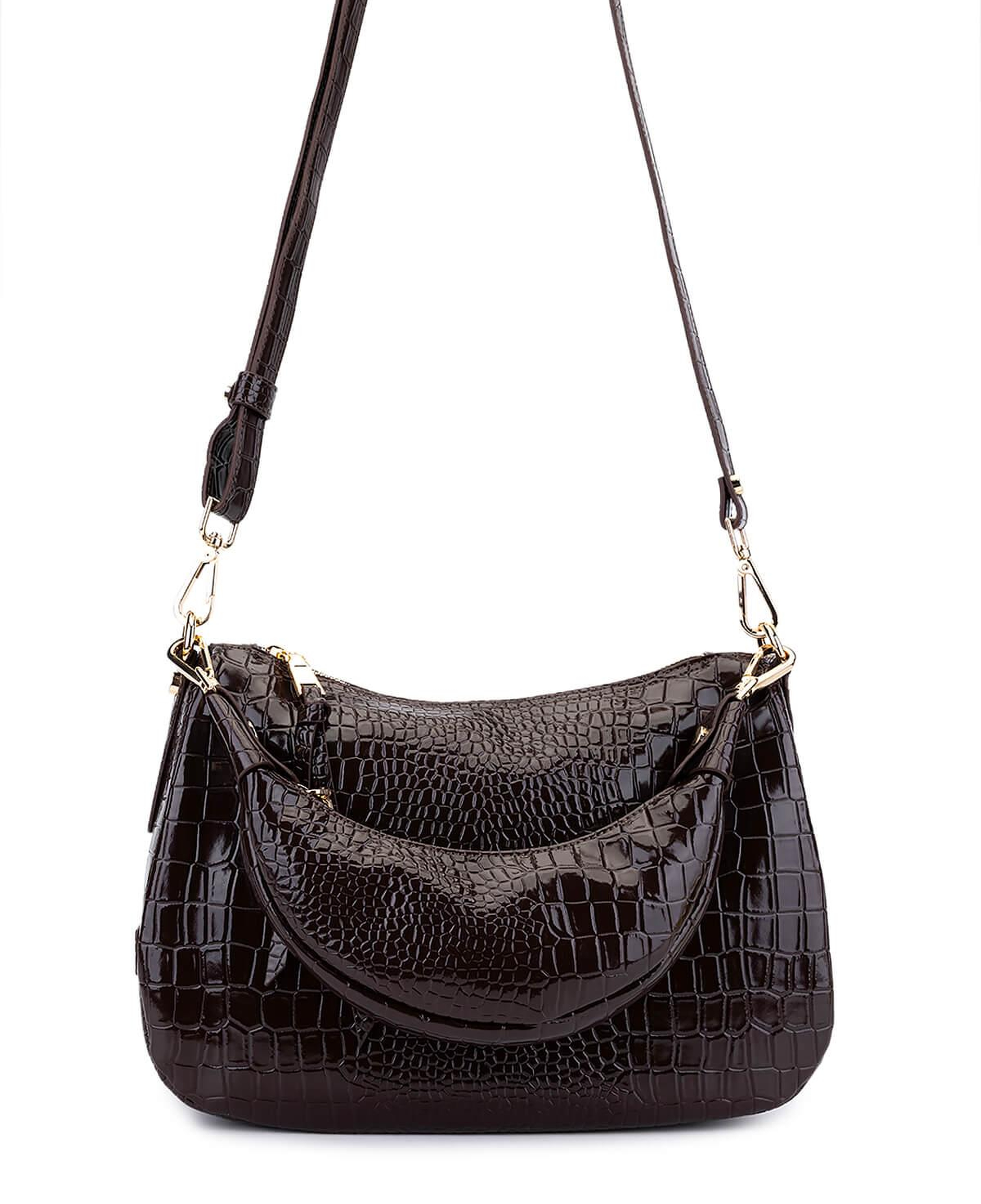 Tamer Tanca Kadın Suni Deri Kahverengi Omuz Çanta