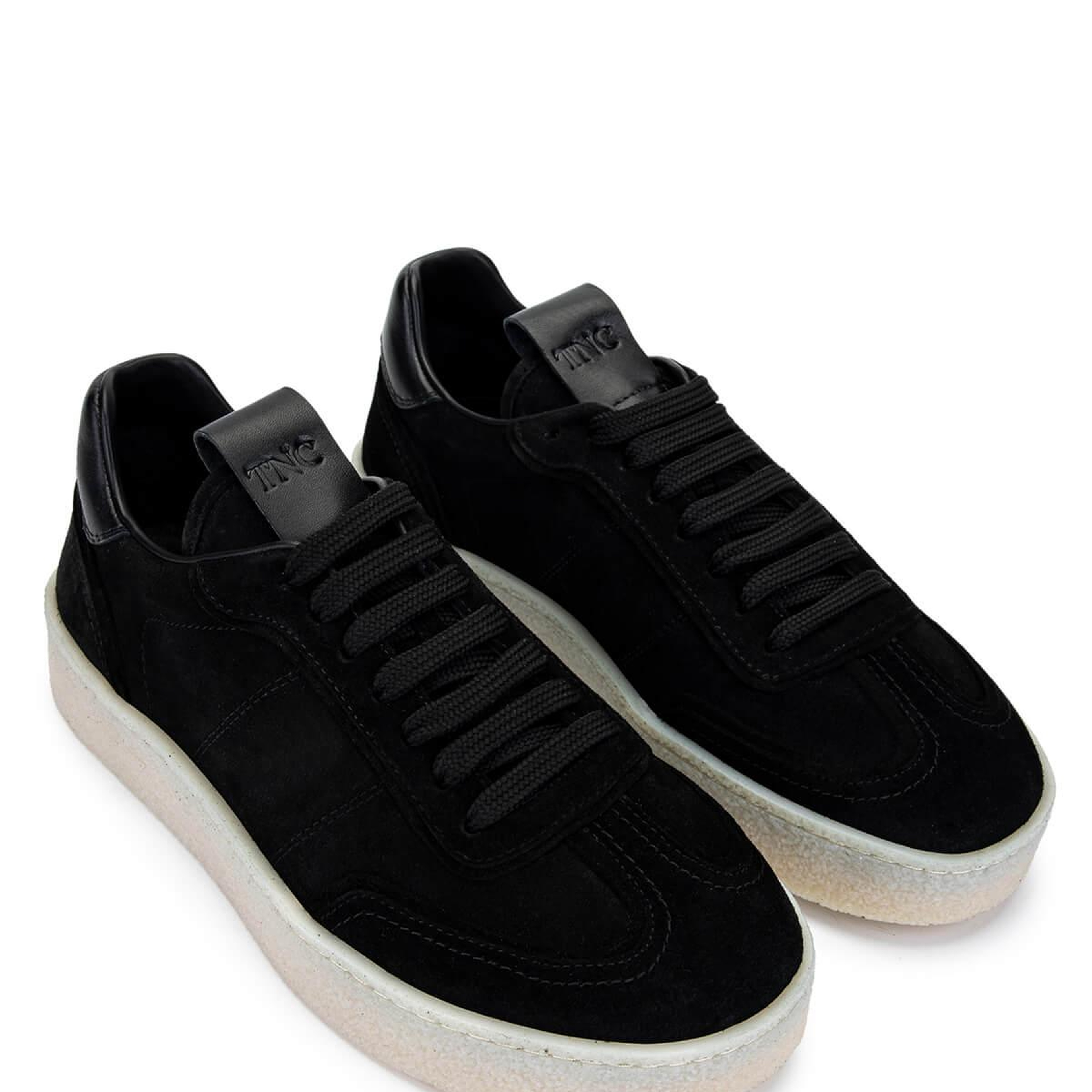 Tamer Tanca Erkek Hakiki Deri Siyah Süet Sneakers & Spor Ayakkabı