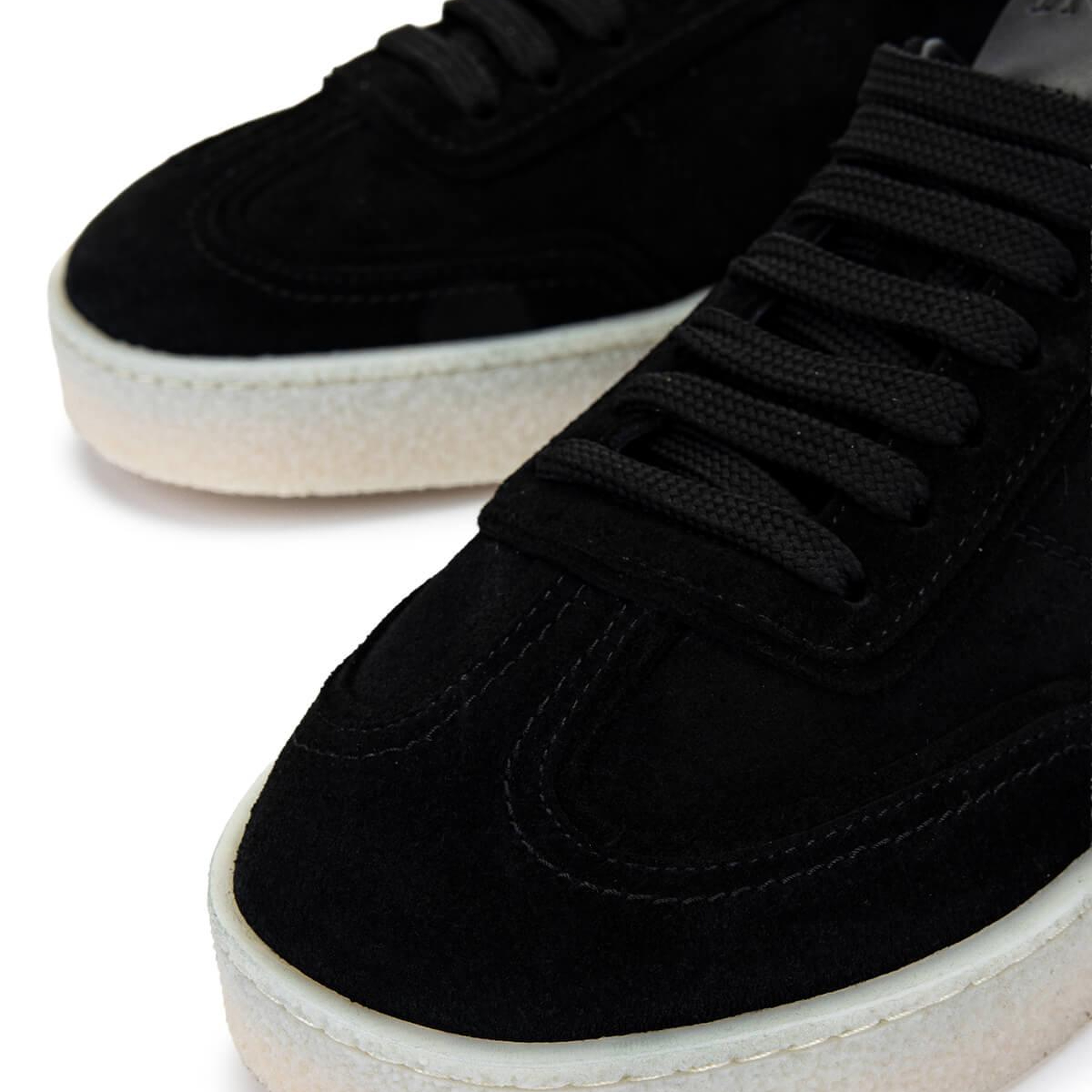 Tamer Tanca Erkek Hakiki Deri Siyah Süet Sneakers & Spor Ayakkabı