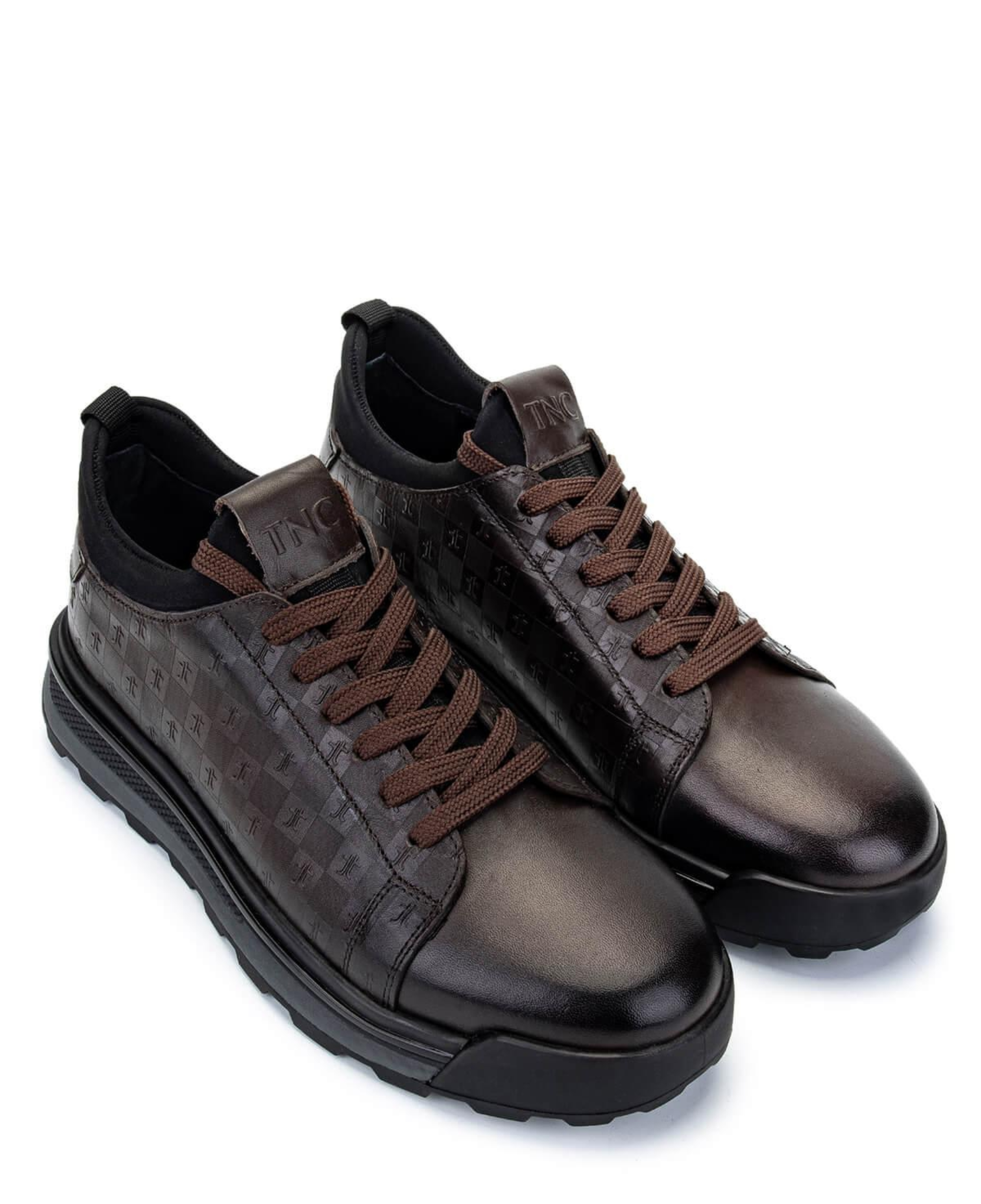 Tamer Tanca Erkek Hakiki Deri Kahverengi Sneakers & Spor Ayakkabı