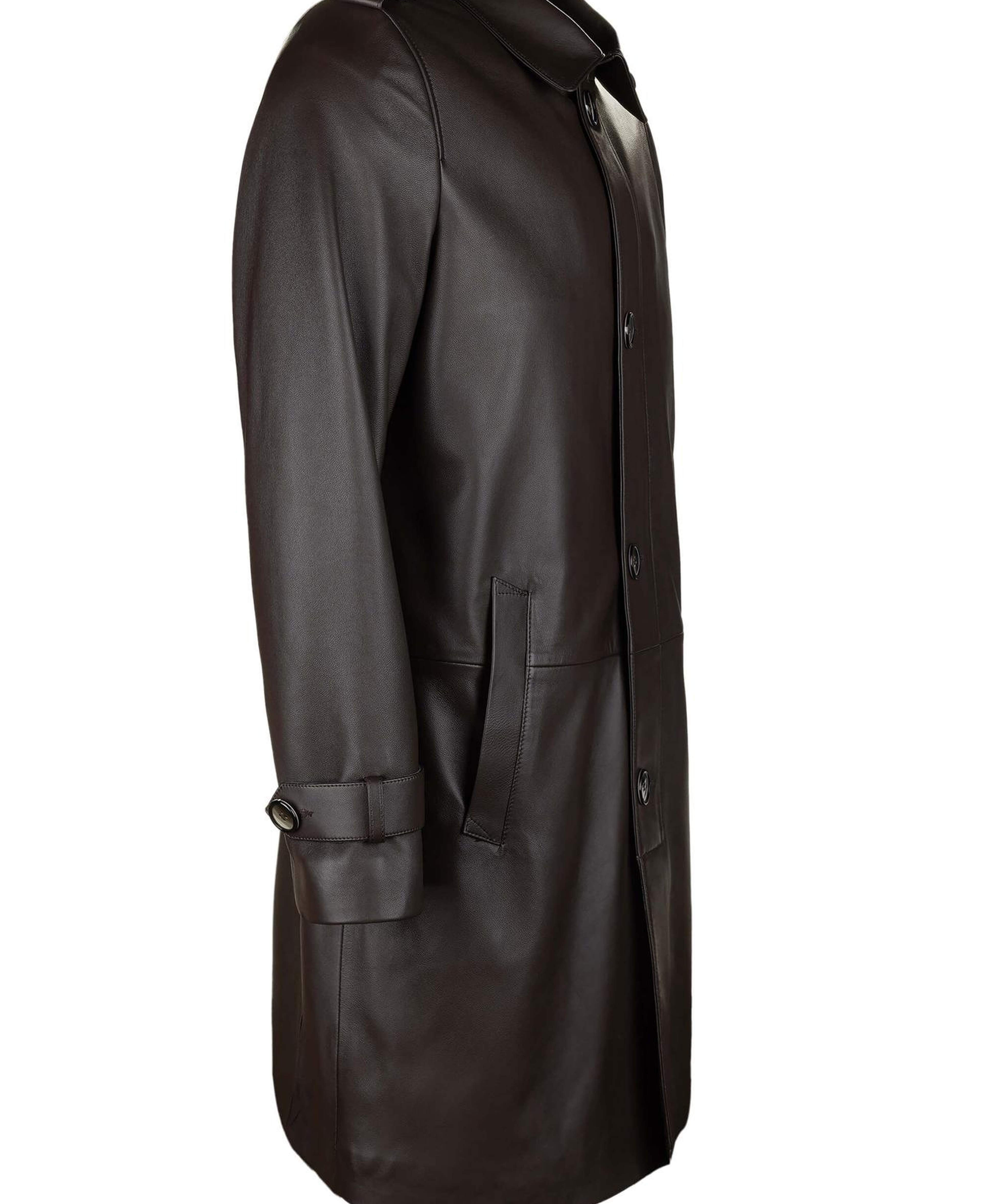 Tamer Tanca Erkek Hakiki Deri Kahverengi Deri Mont