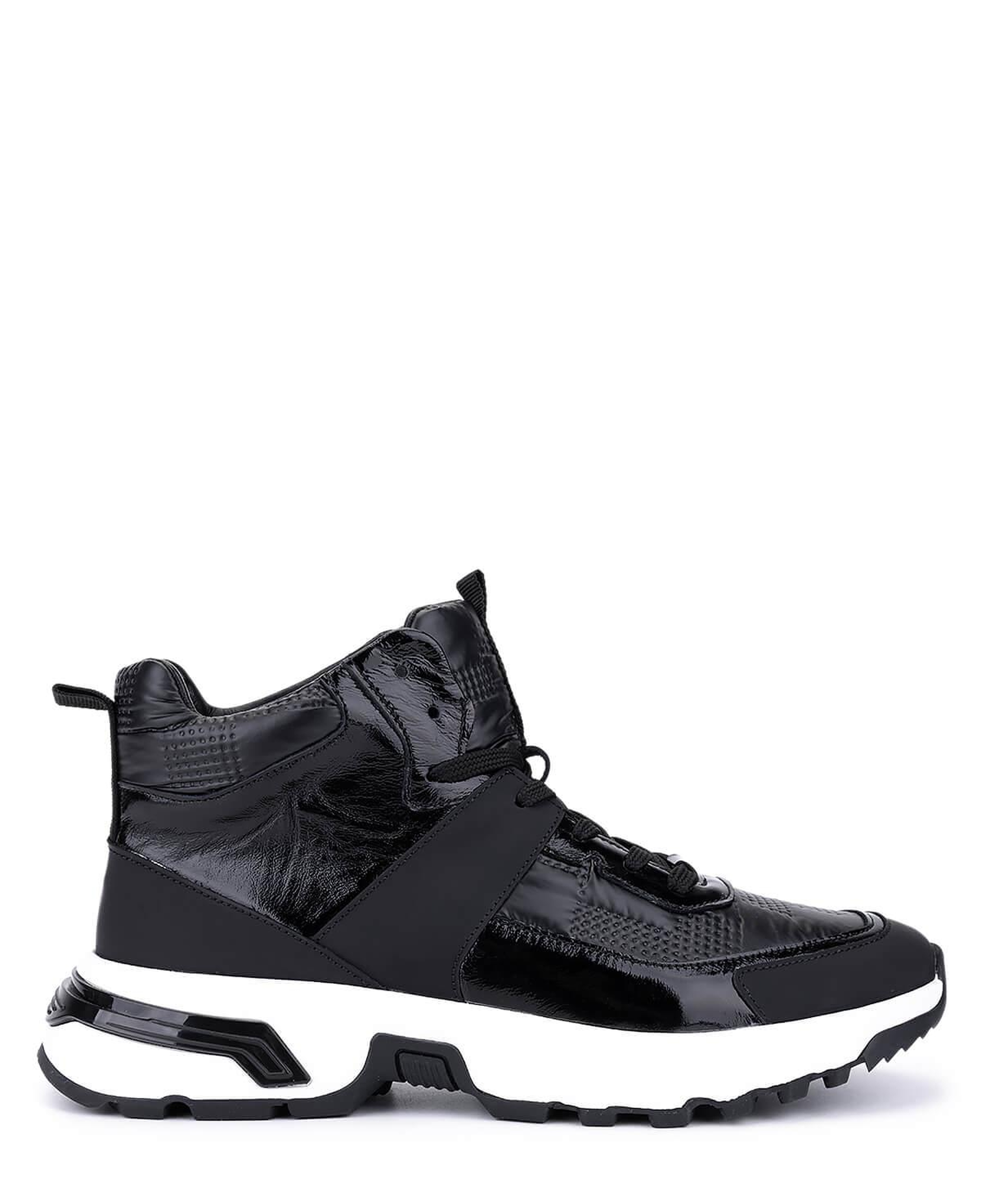 Tamer Tanca Erkek Hakiki Deri Siyah Sneakers & Spor Bot