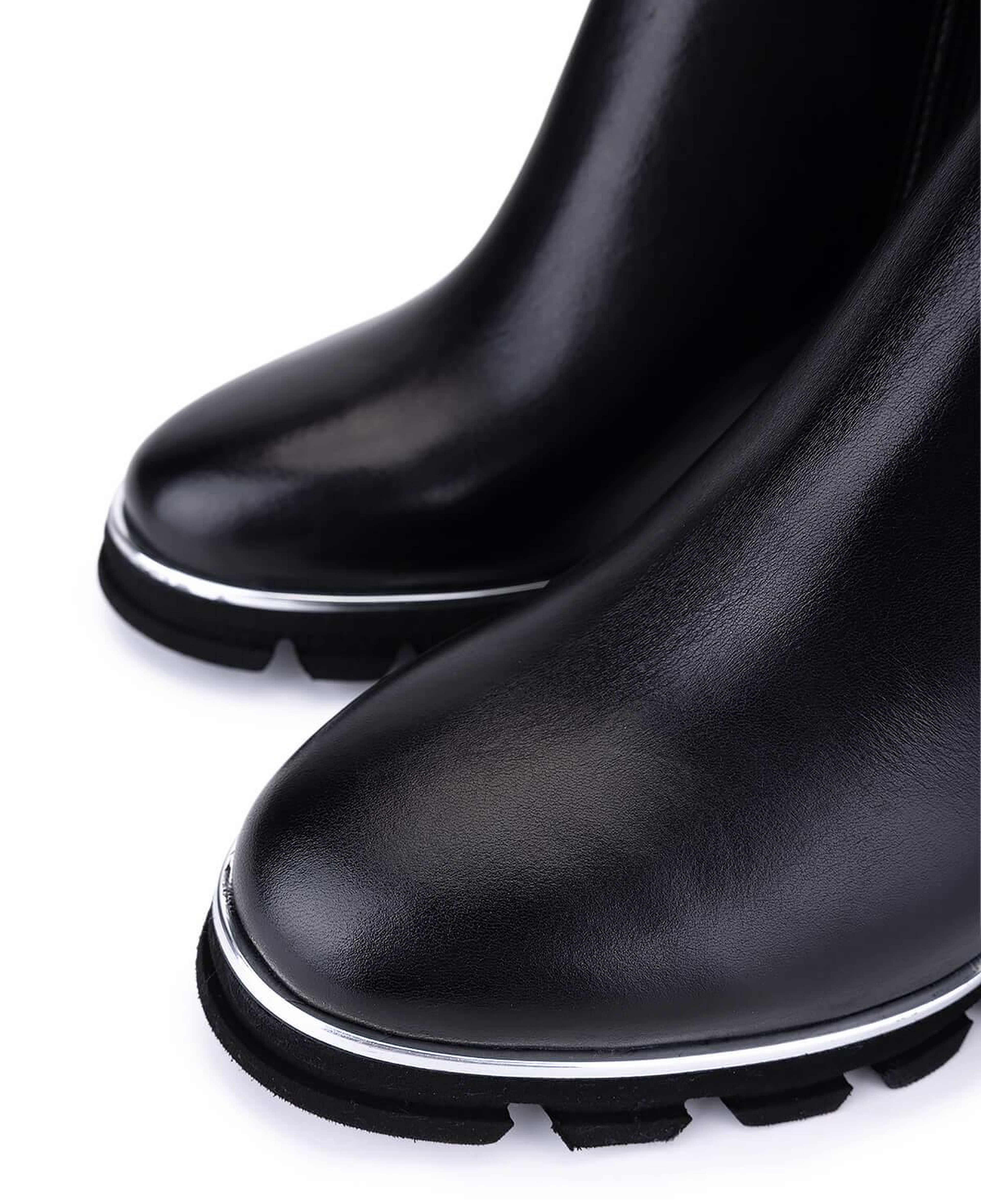 Tamer Tanca Kadın Hakiki Deri Siyah Topuklu Çizme