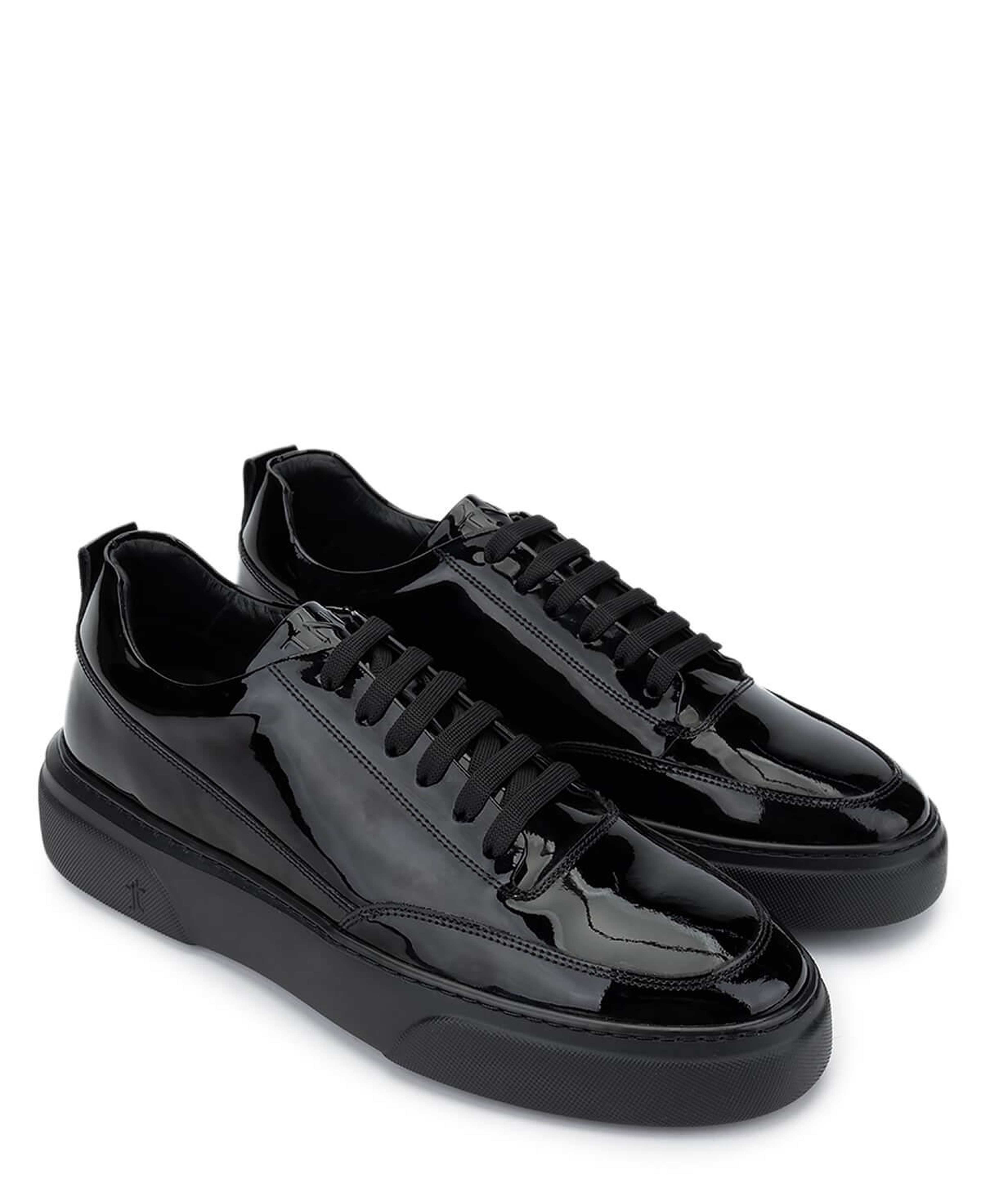 Tamer Tanca Erkek Hakiki Deri Siyah Rugan Sneakers & Spor Ayakkabı