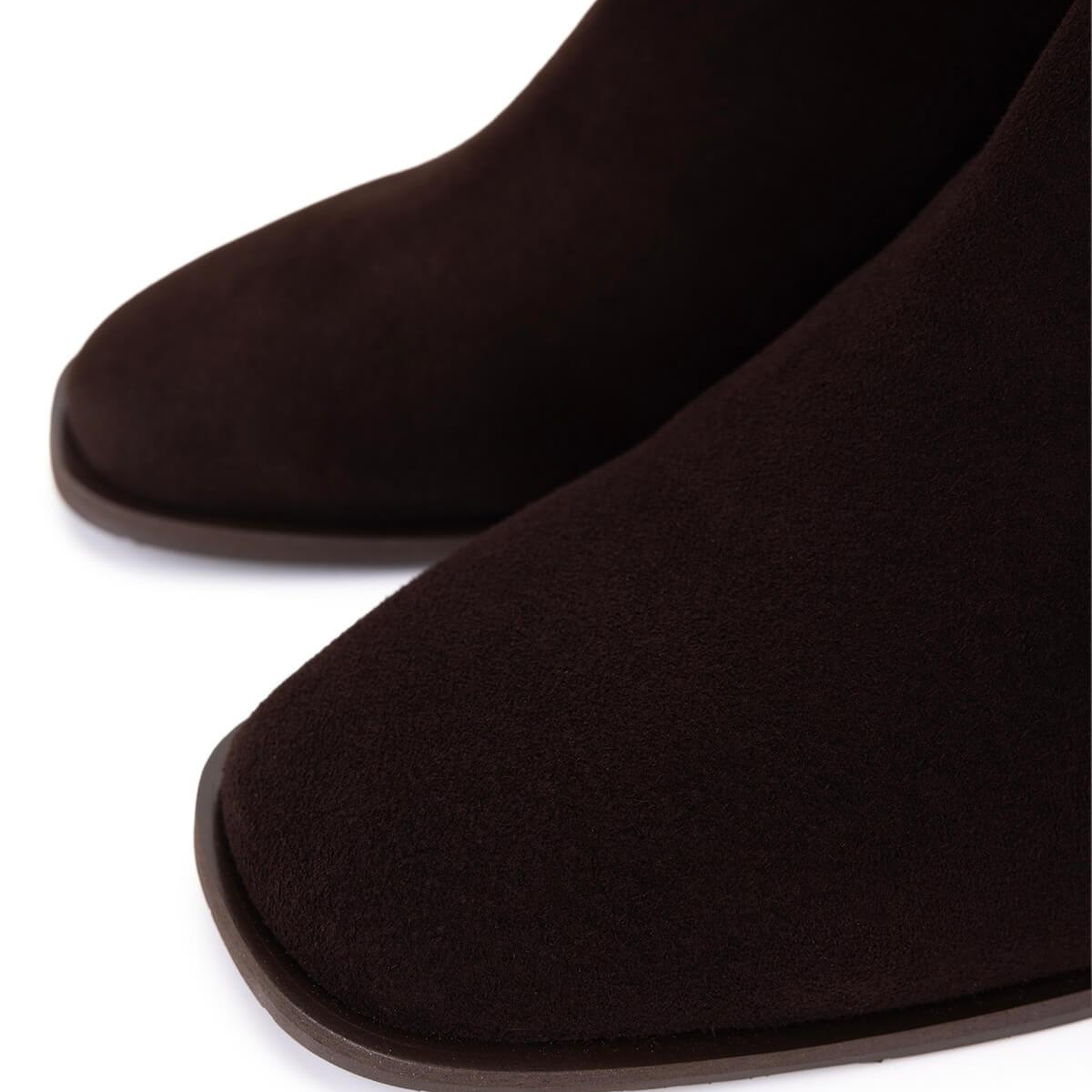 Tamer Tanca Kadın Hakiki Deri Kahverengi Süet Topuklu Bot