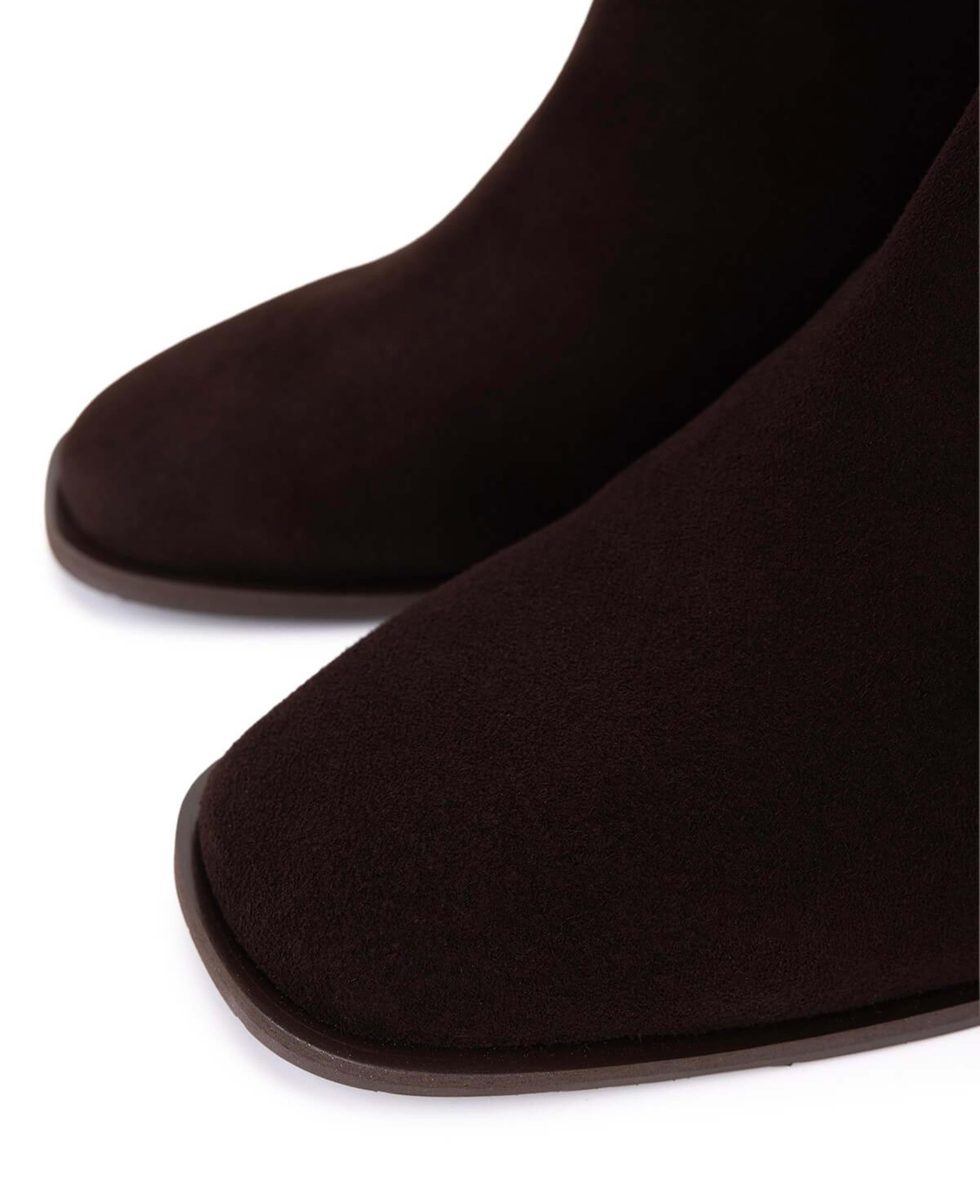 Tamer Tanca Kadın Hakiki Deri Kahverengi Süet Topuklu Bot