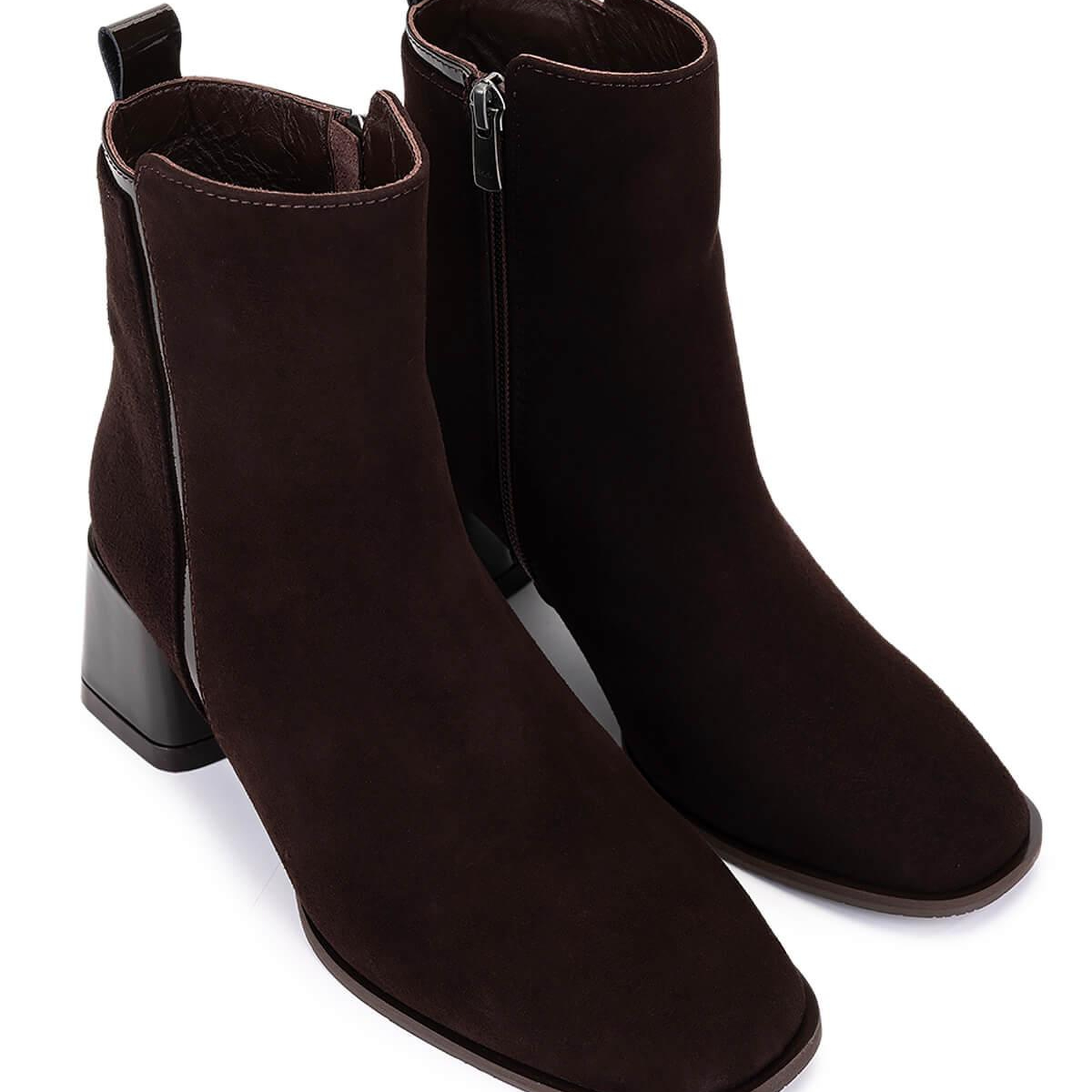 Tamer Tanca Kadın Hakiki Deri Kahverengi Süet Topuklu Bot