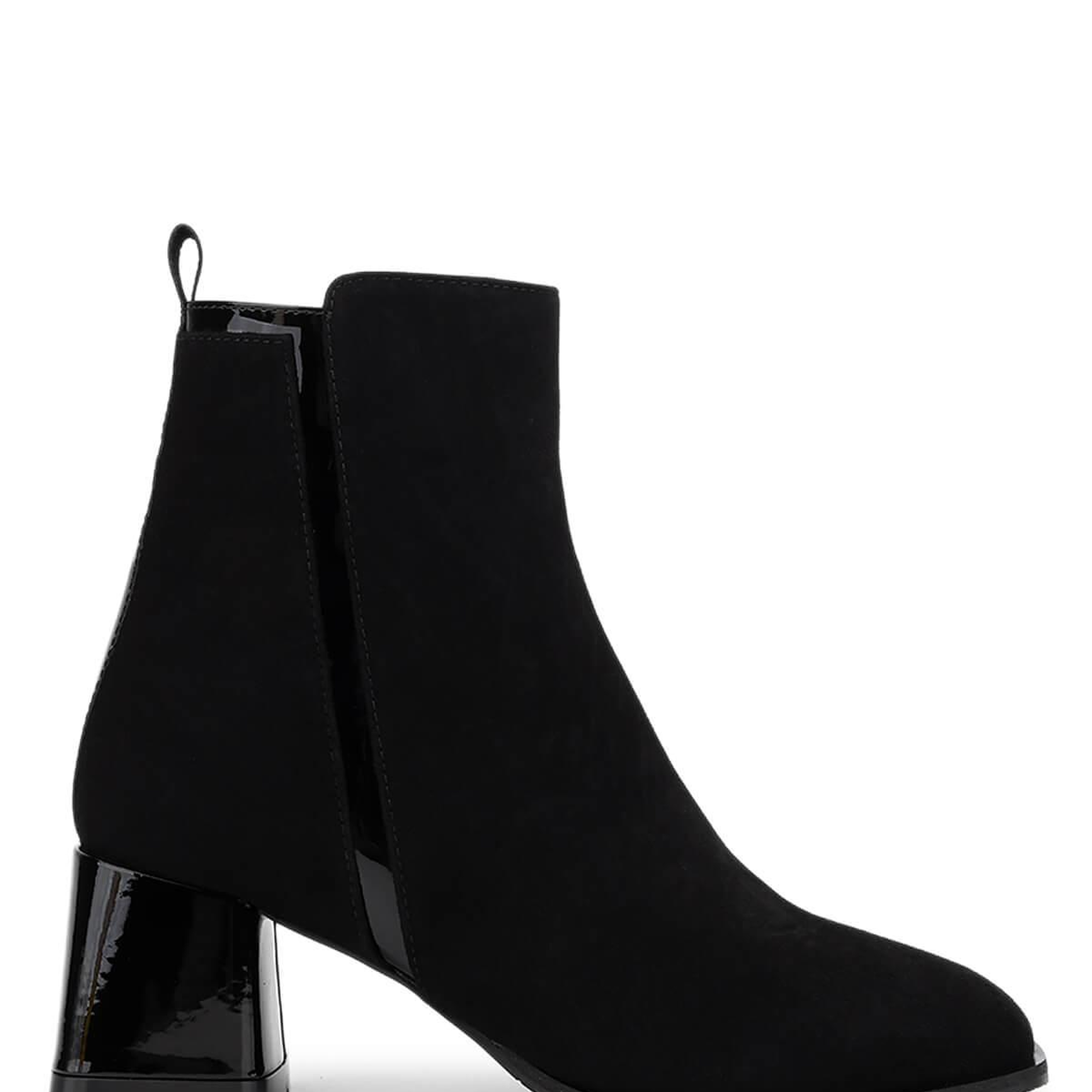 Tamer Tanca Kadın Hakiki Deri Siyah Süet Topuklu Bot