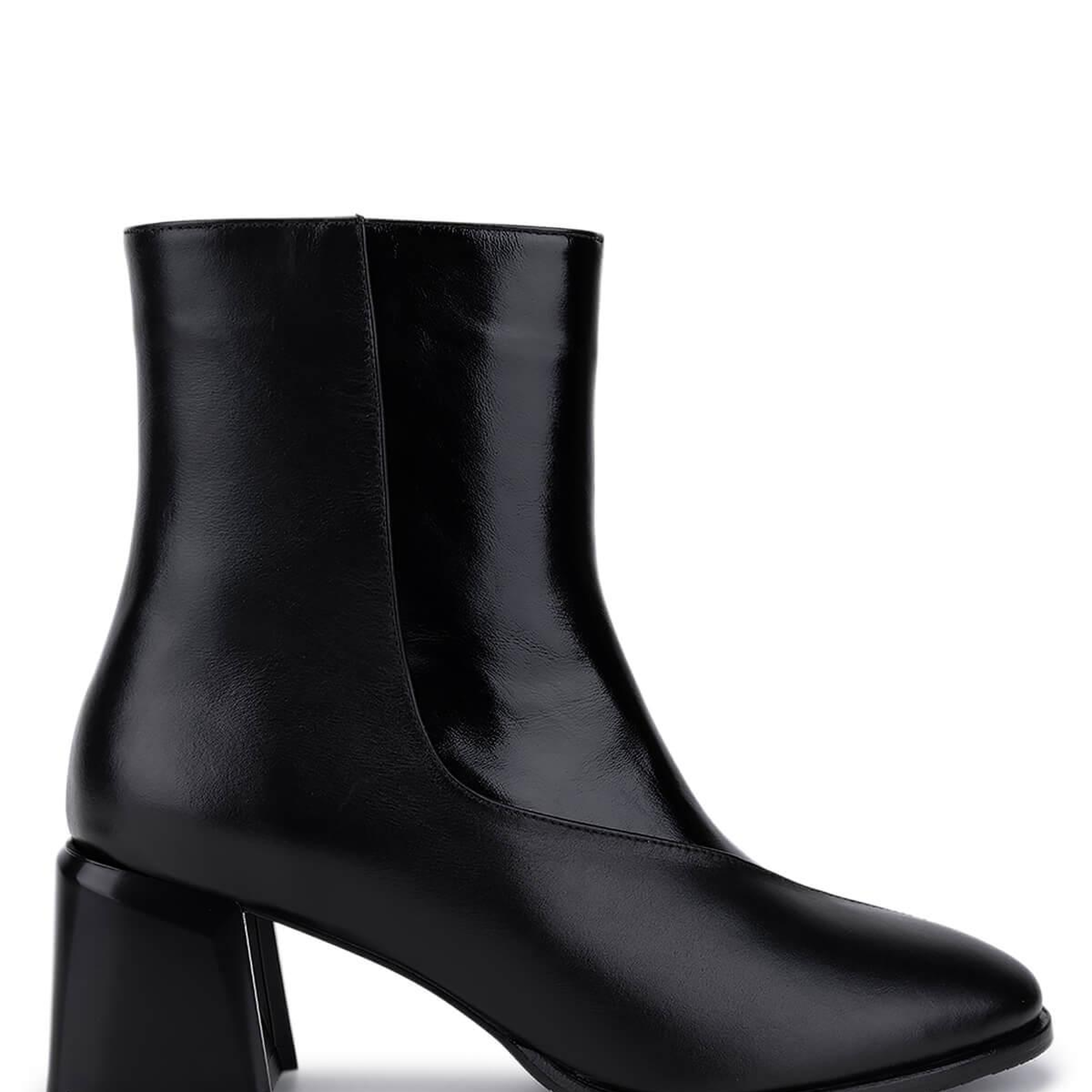 Tamer Tanca Kadın Hakiki Deri Siyah Topuklu Bot
