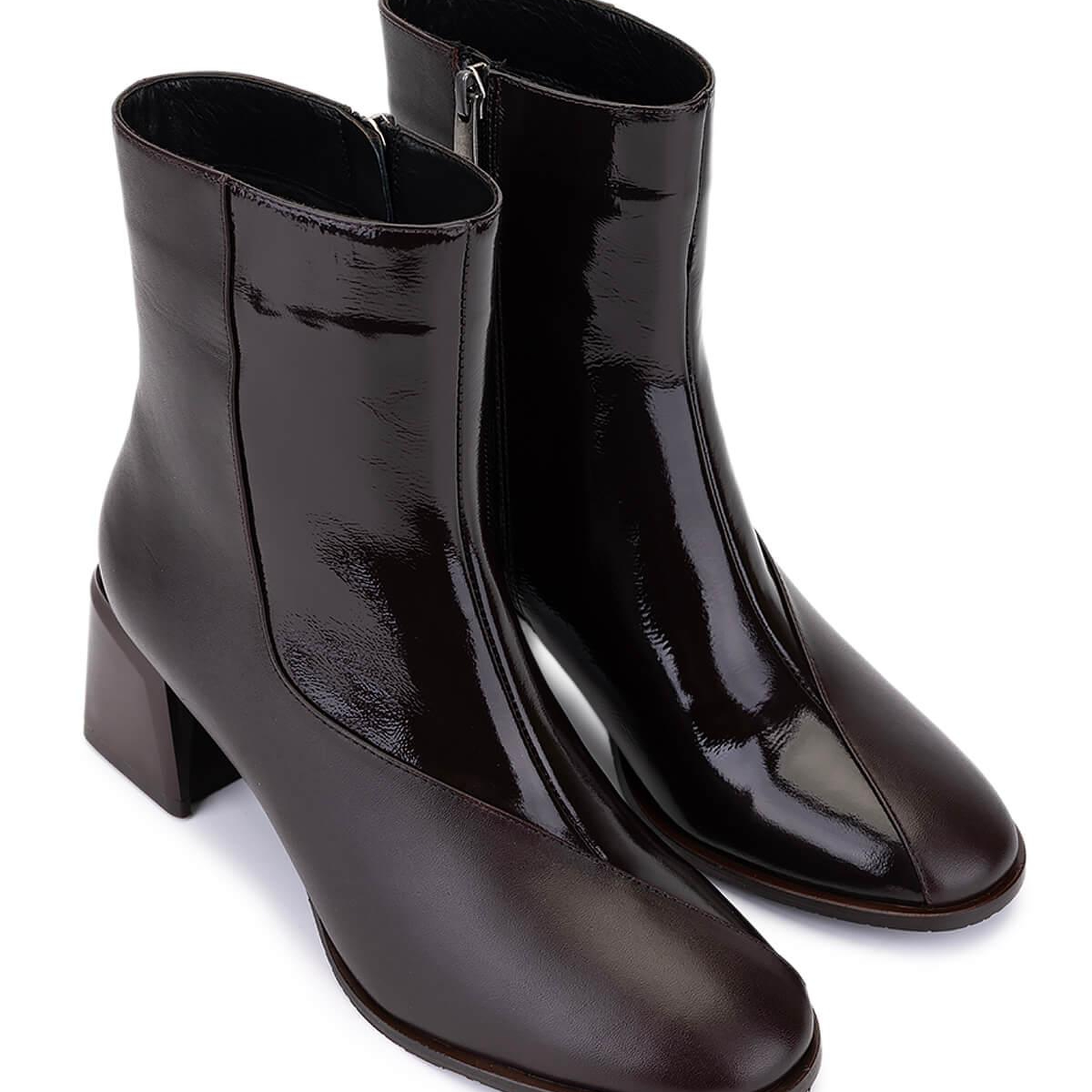 Tamer Tanca Kadın Hakiki Deri Kahverengi Topuklu Bot